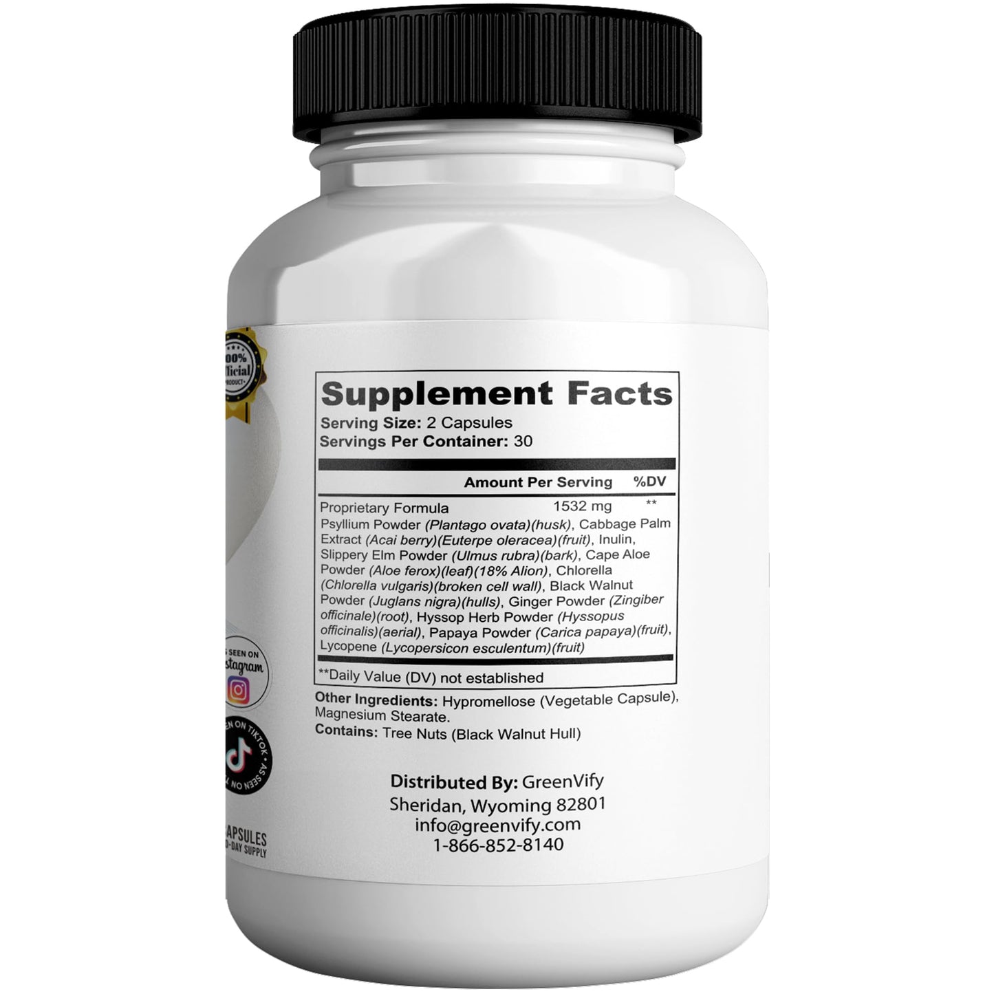 GREENVIFY Ivy rex GLP-1 Support MAX Capsules 60 Capsules