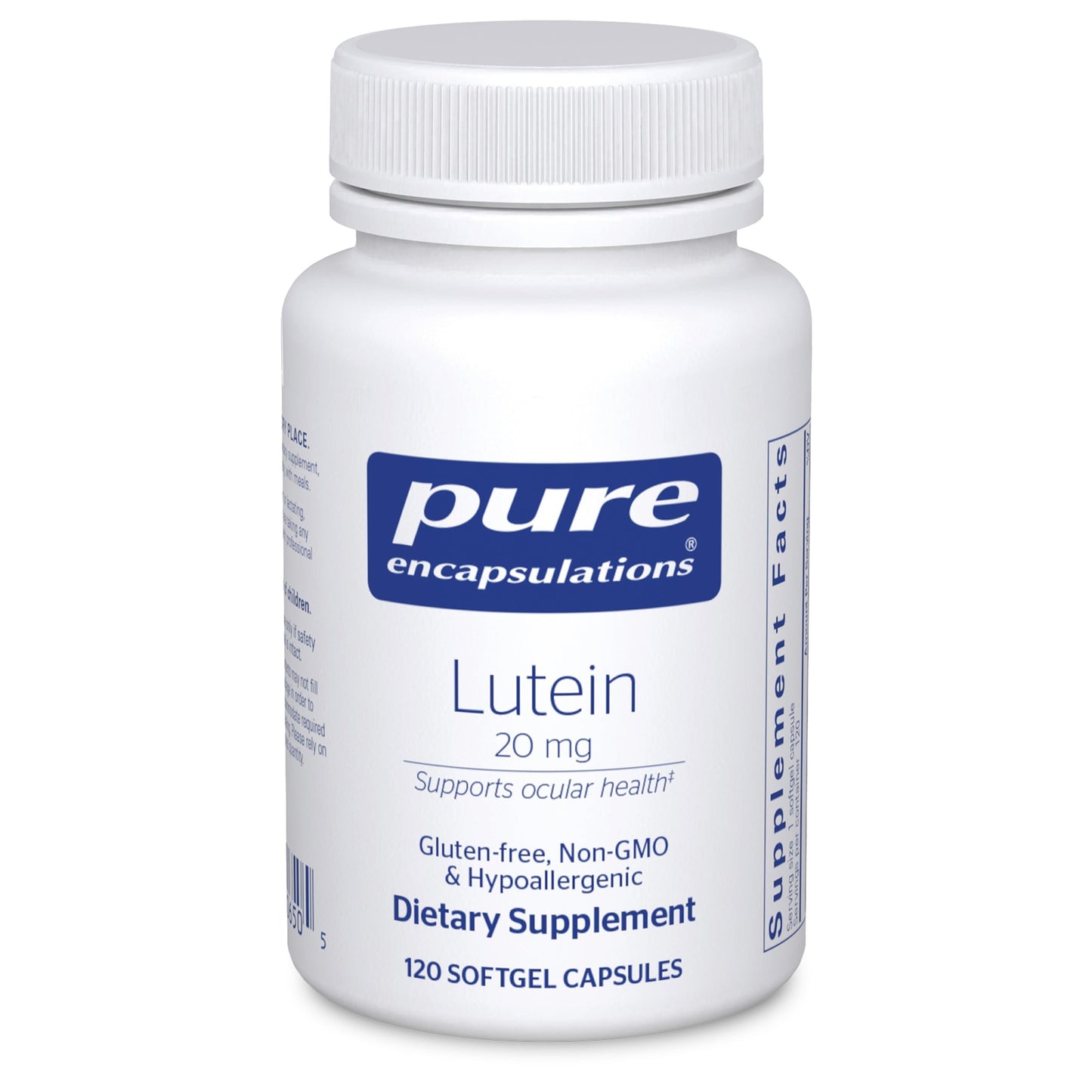 Pure Encapsulations Lutein 20 mg Softgel 120