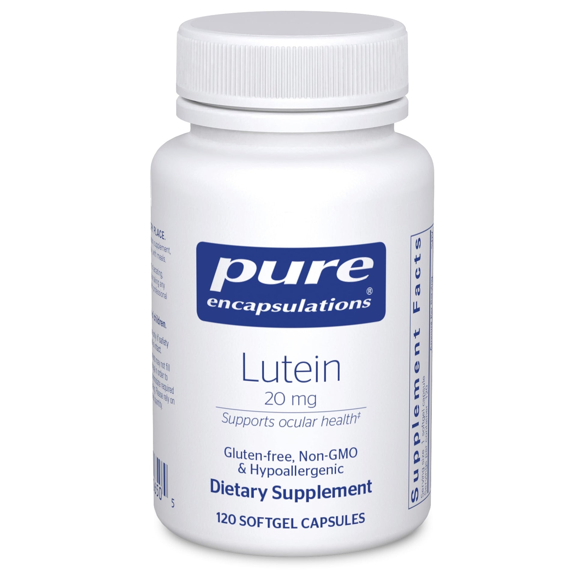Pure Encapsulations Lutein 20 mg Softgel 120