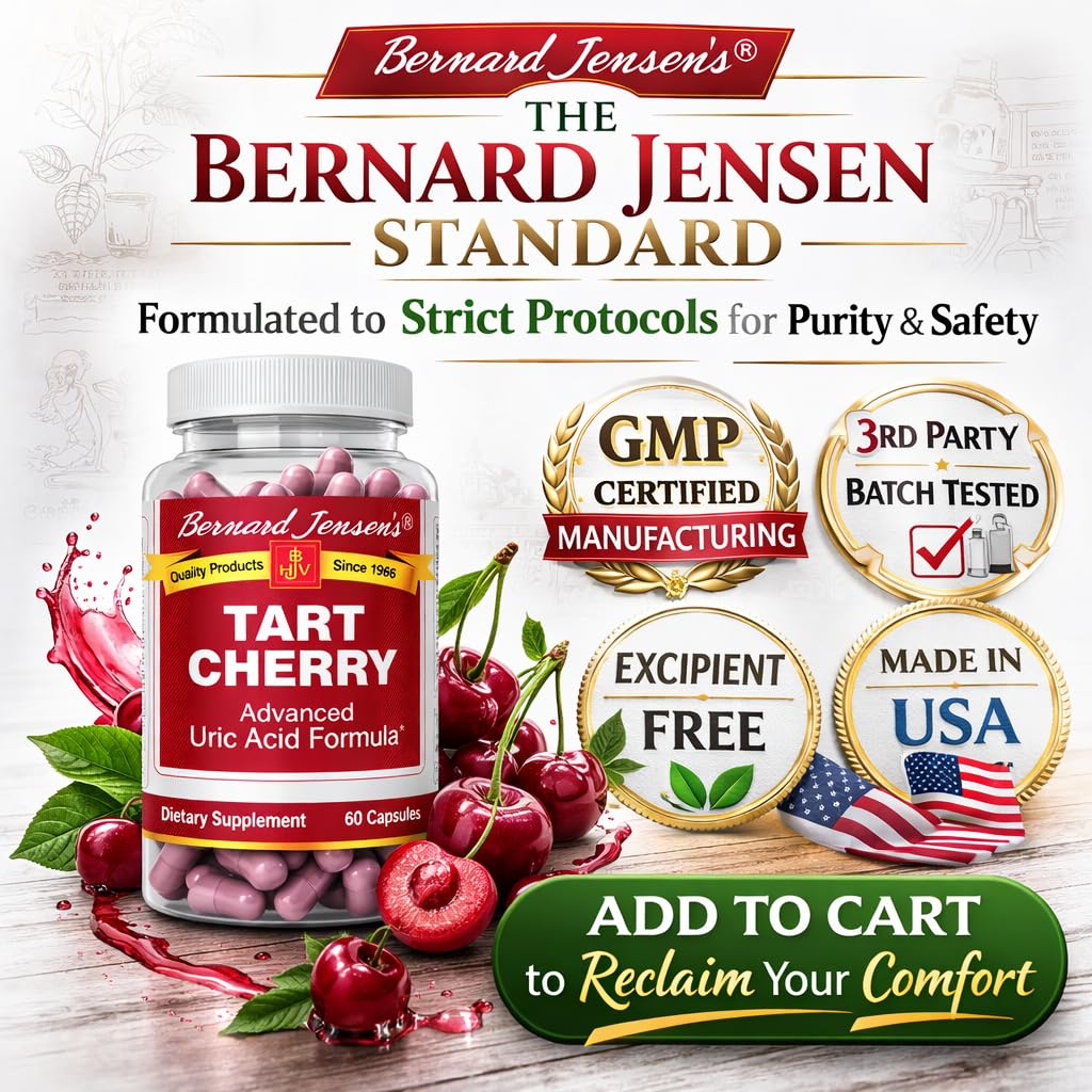 Bernard Jensen's Tart Cherry Uric Acid Formula 60 Capsules