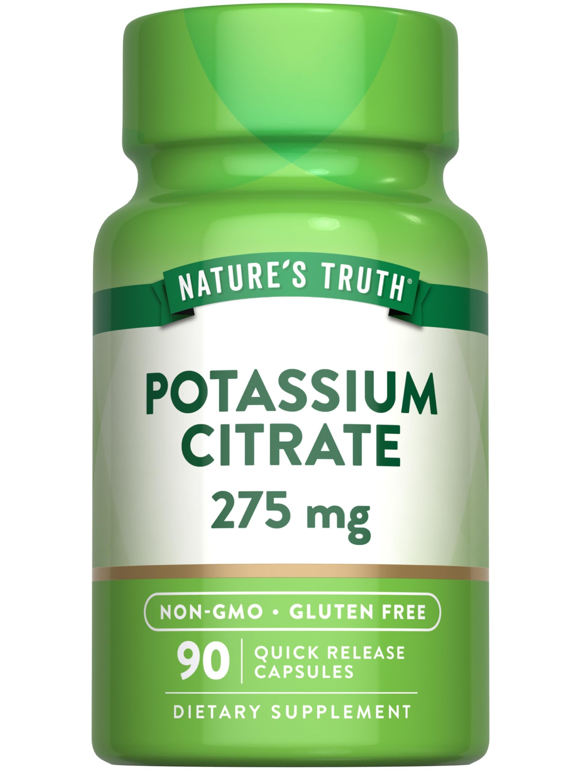 Nature's Truth Potassium Citrate Supplement 275mg Capsule, 90 Capsules