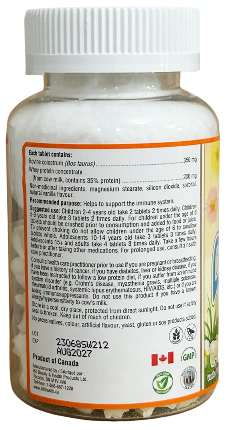 Bill Natural Sources Bill Beauty Children's Colostrum Chewables 90