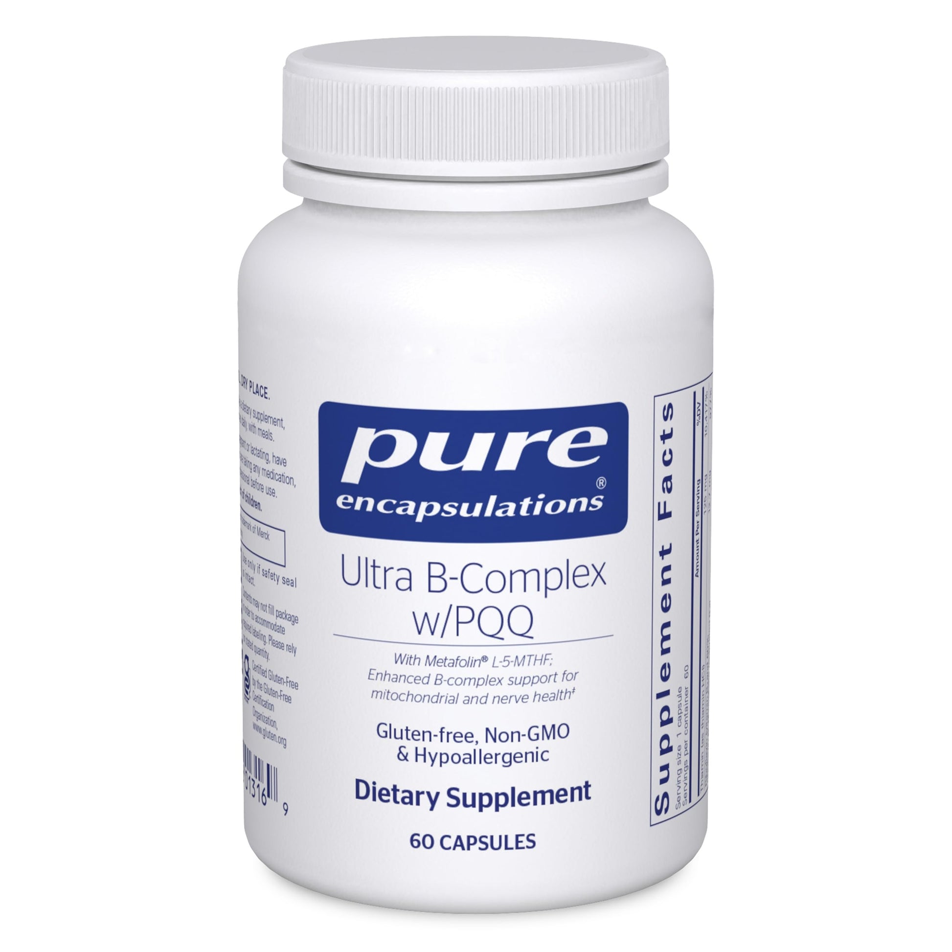 Pure Encapsulations Ultra B-Complex with PQQ Capsule 60 Count