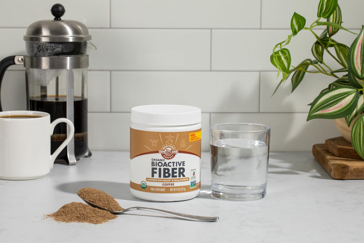 Manitoba Harvest Organic BioActive Fiber Supplement Powder, 8 oz