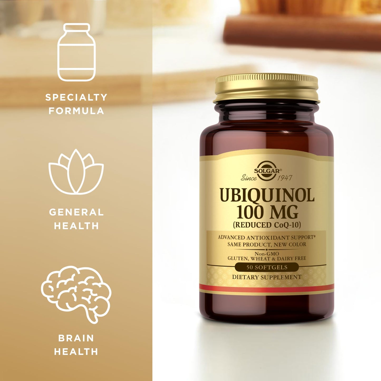 Solgar Ubiquinol 100 mg (Reduced CoQ-10) Softgels 50