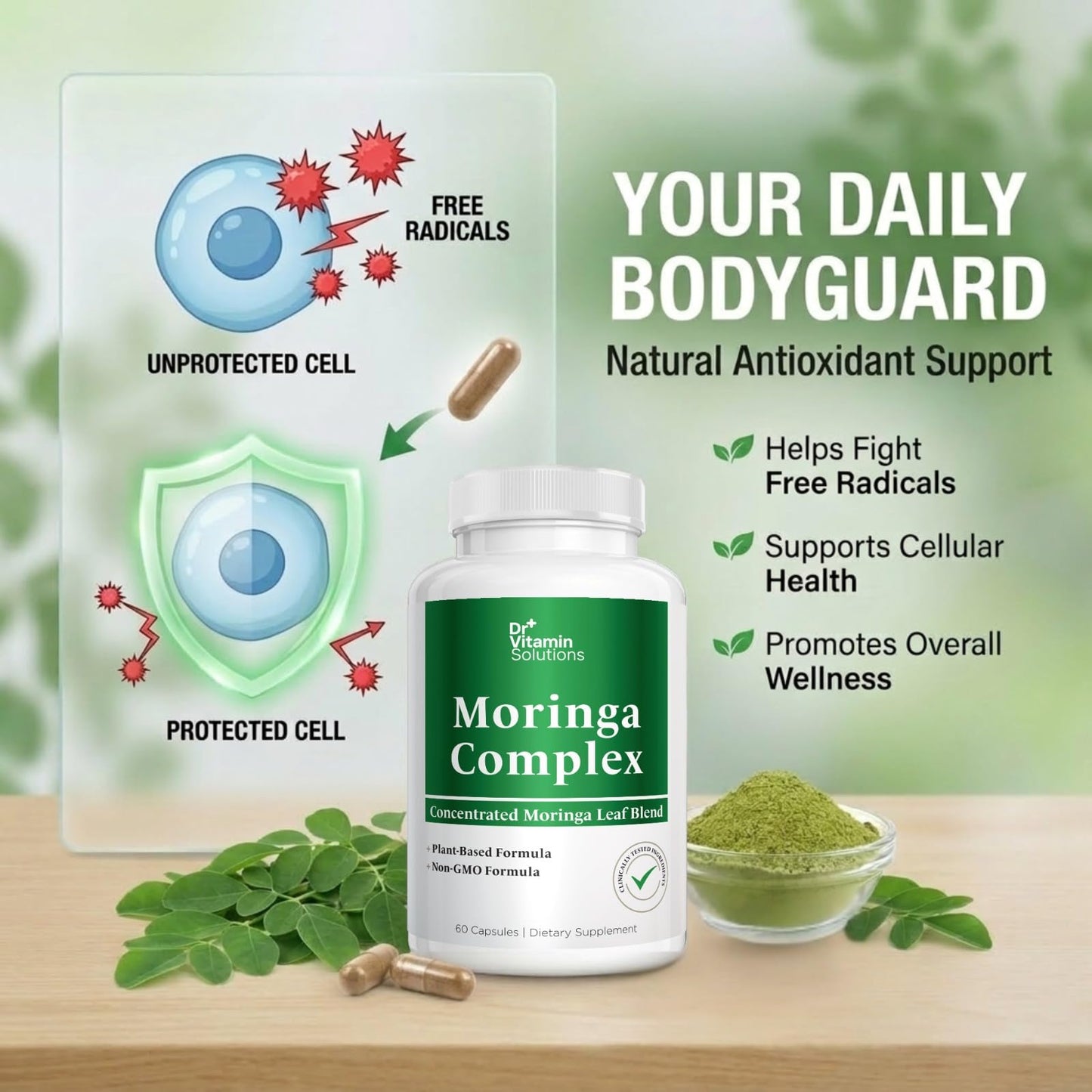 DR VITAMIN SOLUTIONS Moringa Complex Capsules 60 Count