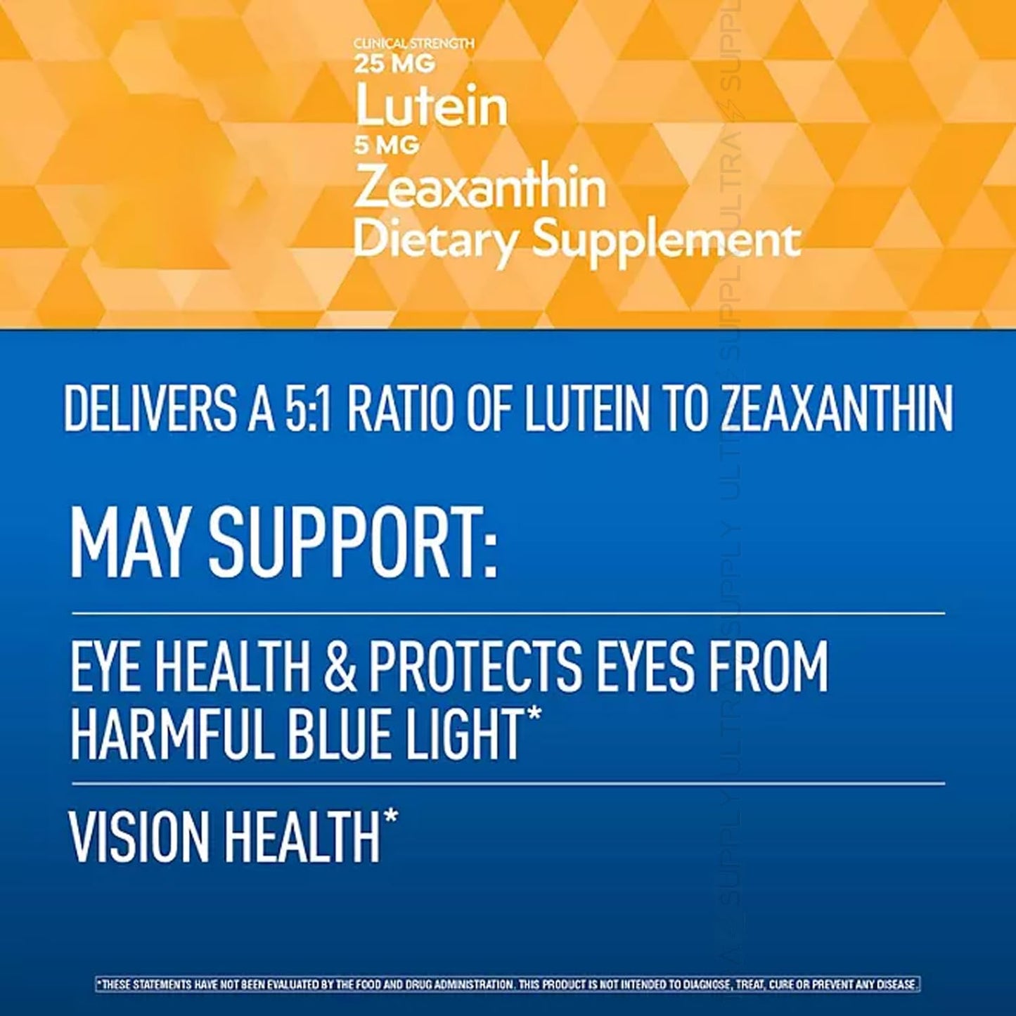 Generic Lutein with Zeaxanthin, 25 mg & 5 mg Softgels, 150 Count
