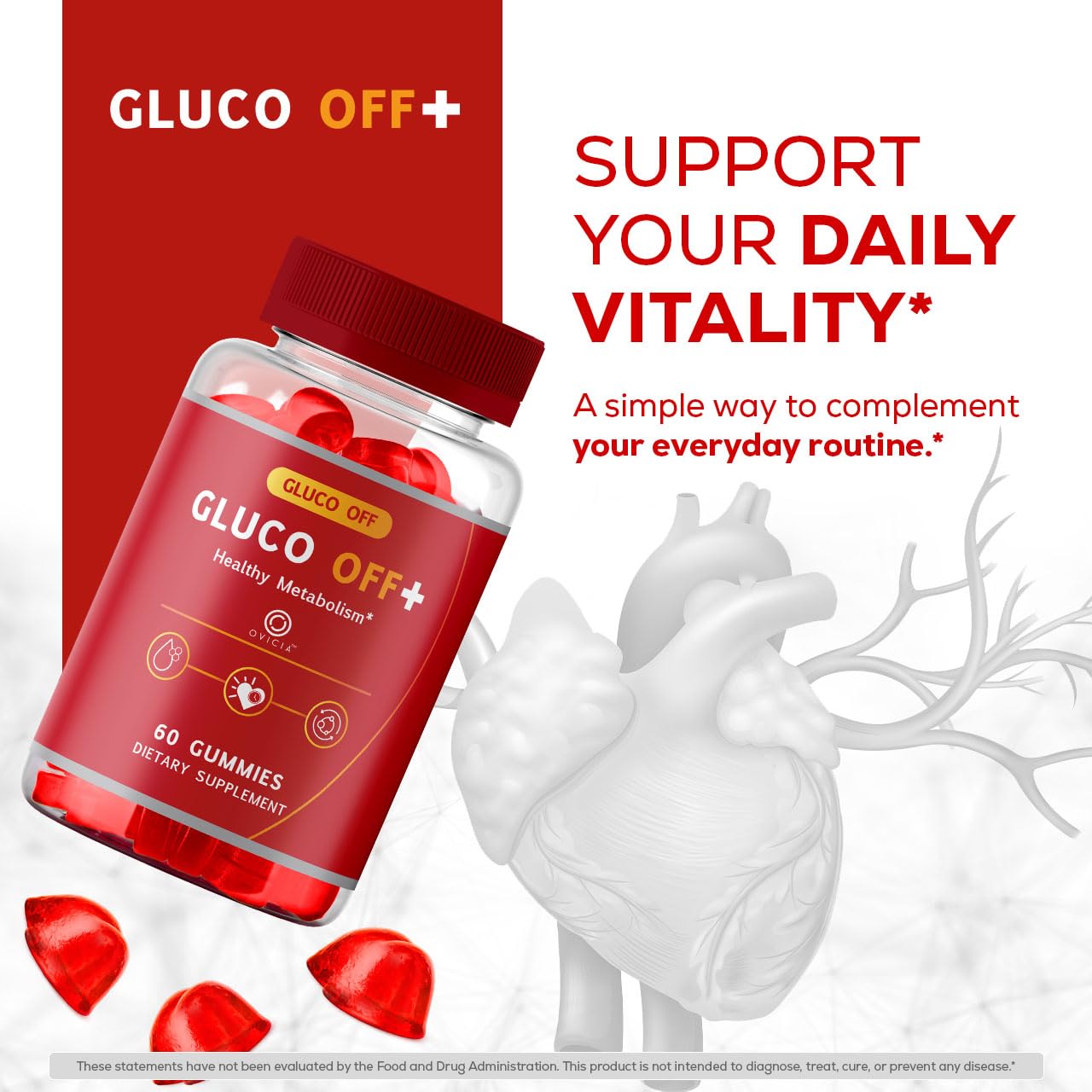 OVICIA Gluco Off 60 Gummies