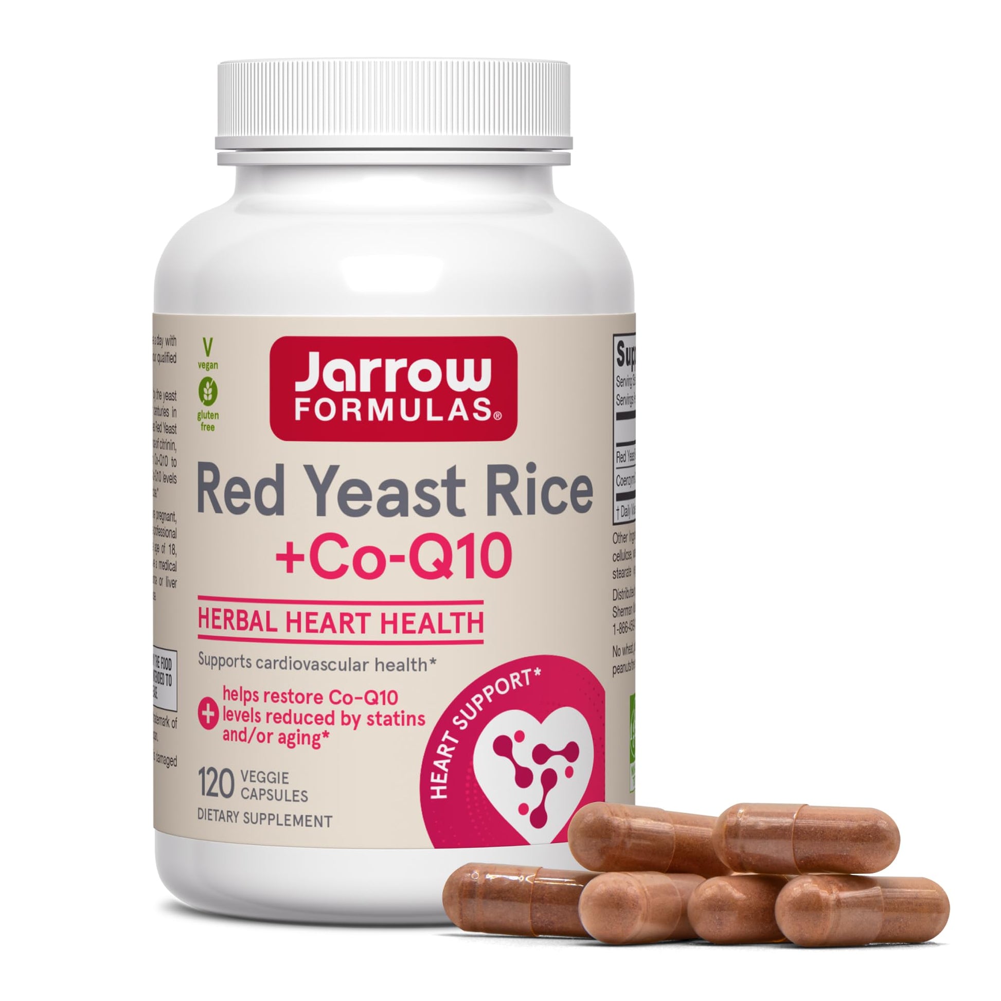 Jarrow Formulas Red Yeast Rice & CoQ10 Capsule 120 Count
