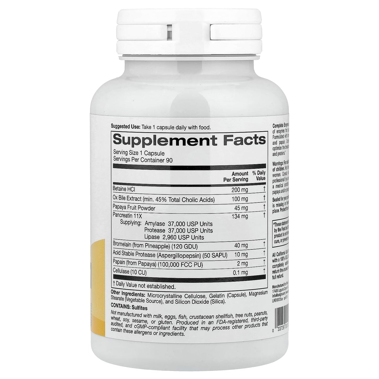 SuperNutrition Simply One Complete Enzyme Spectrum Capsule 90 Count