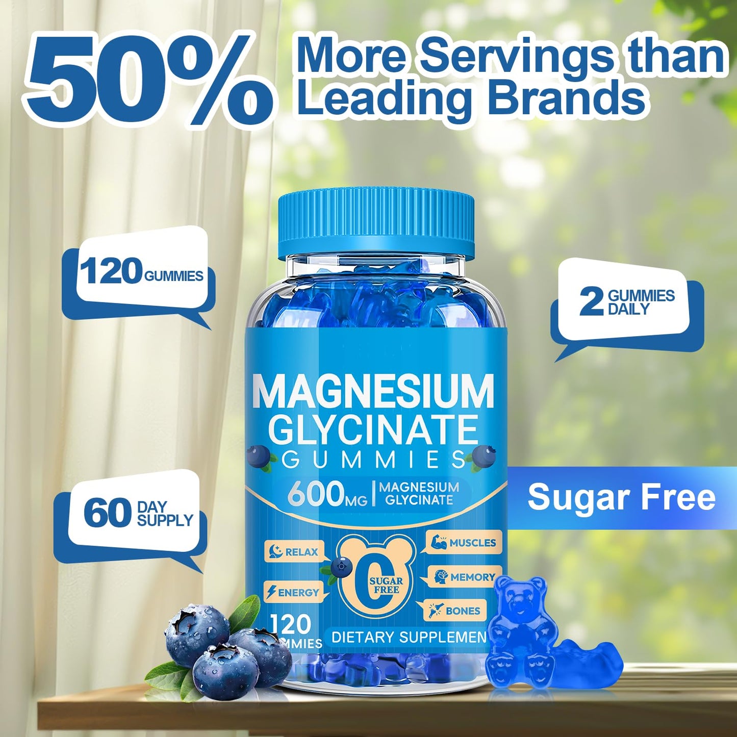 Cytona Magnesium Glycinate Gummies 600mg, 240 Gummies