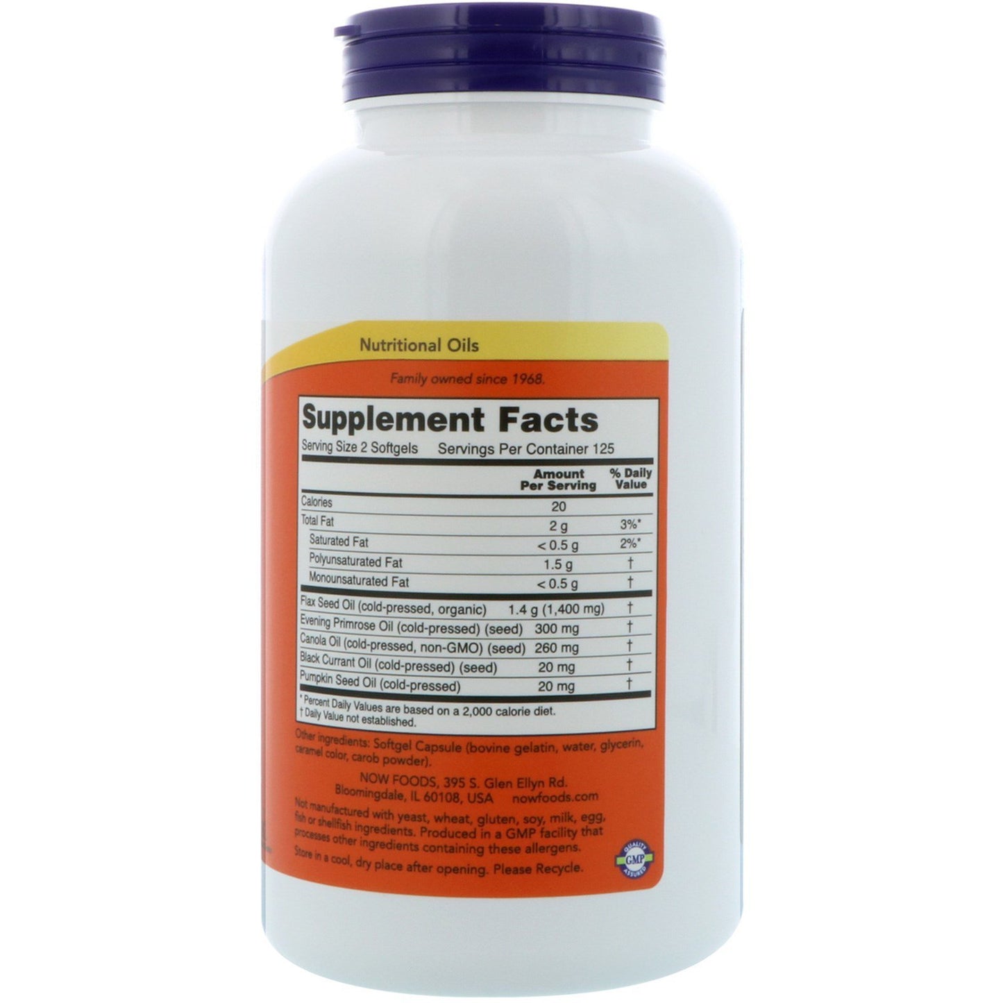 NOW Foods Omega 3-6-9 Softgels 250