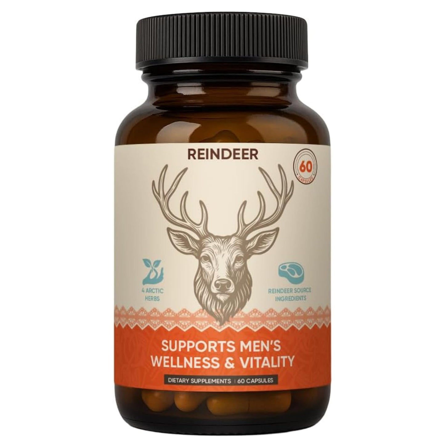 Dotkara Reindeer Organ Supplement for Men Capsule 60 Count