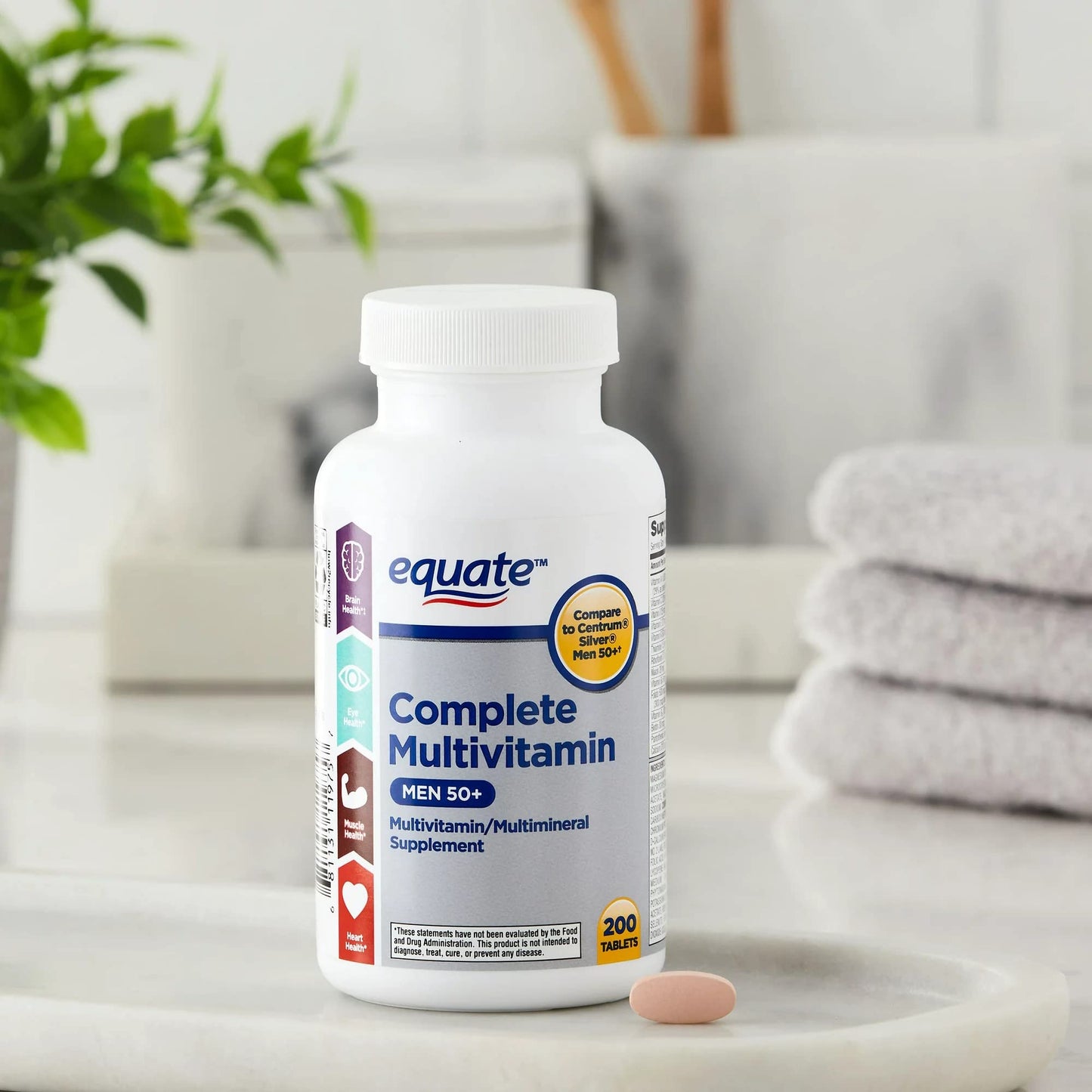ikj Complete Multivitamin/Multimineral Supplement Tablets, 200 Count