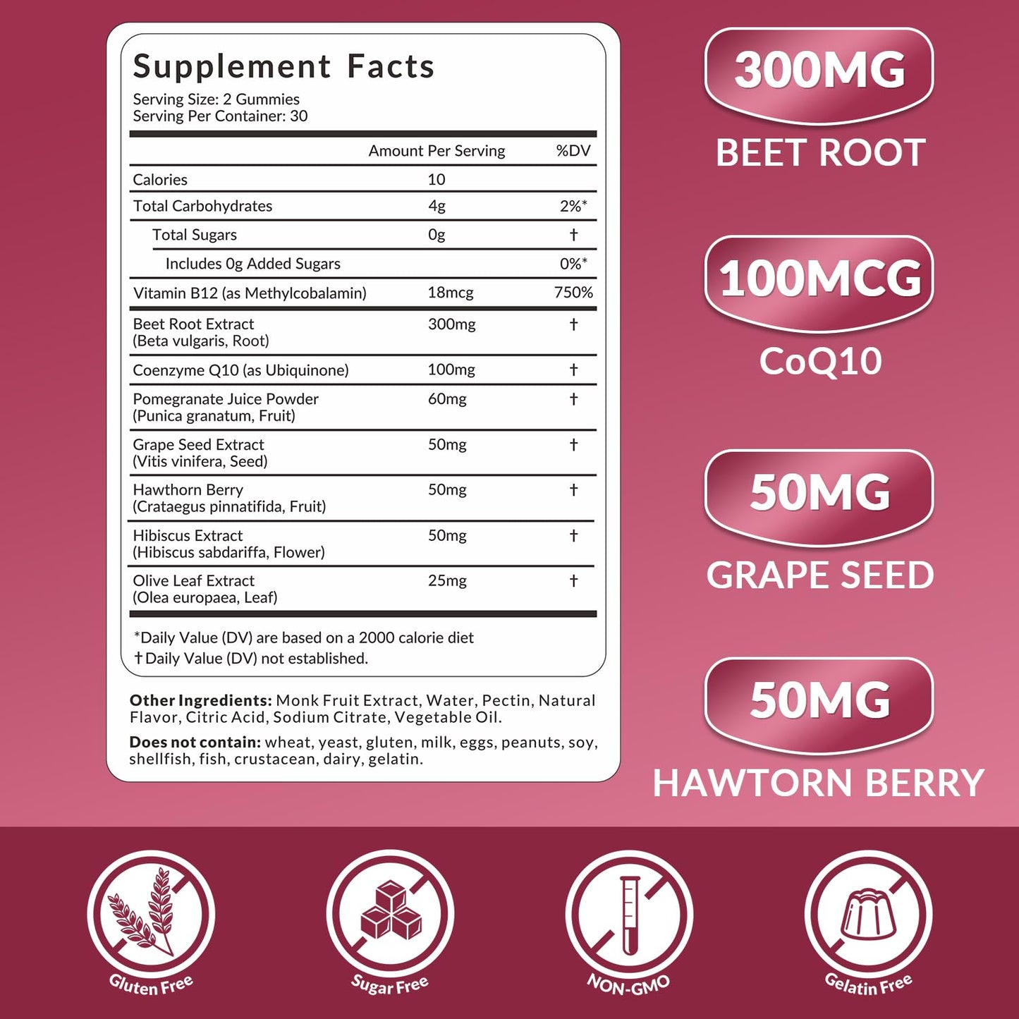 WEEVIT Beet Root Gummies Nitric Oxide Supplement for Men, 120 Gummies