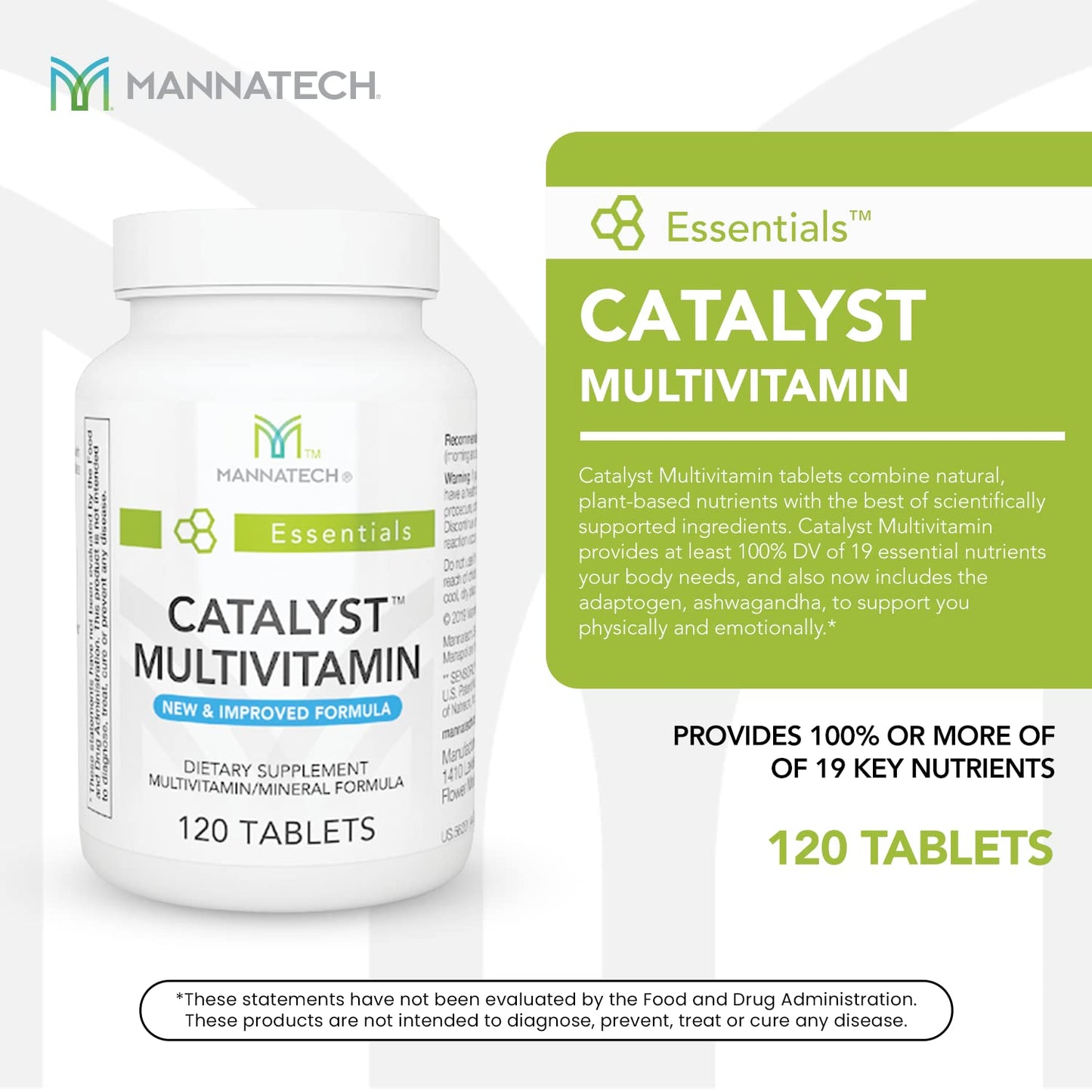 Mannatech Catalyst Multivitamin Tablet, 120 Count