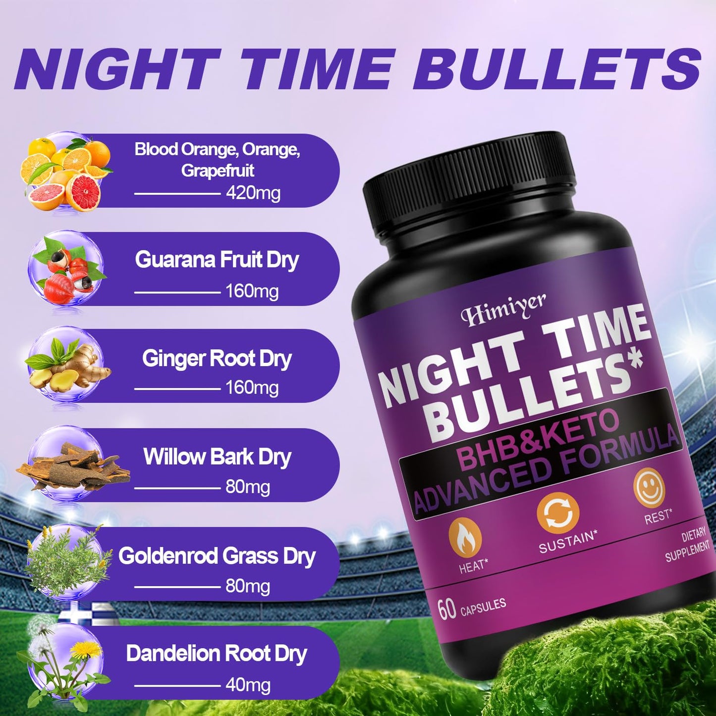 Himiyer Night Time Shred Capsule 1 Count