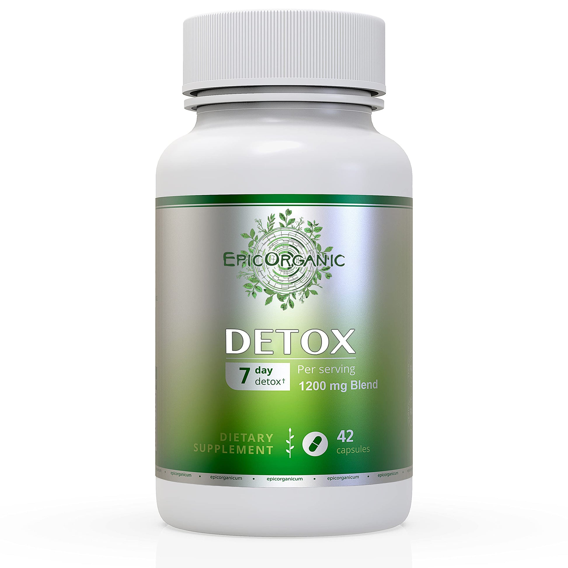 Epic Organicum 7 Day Detox Cleanse Capsules, 42 Count