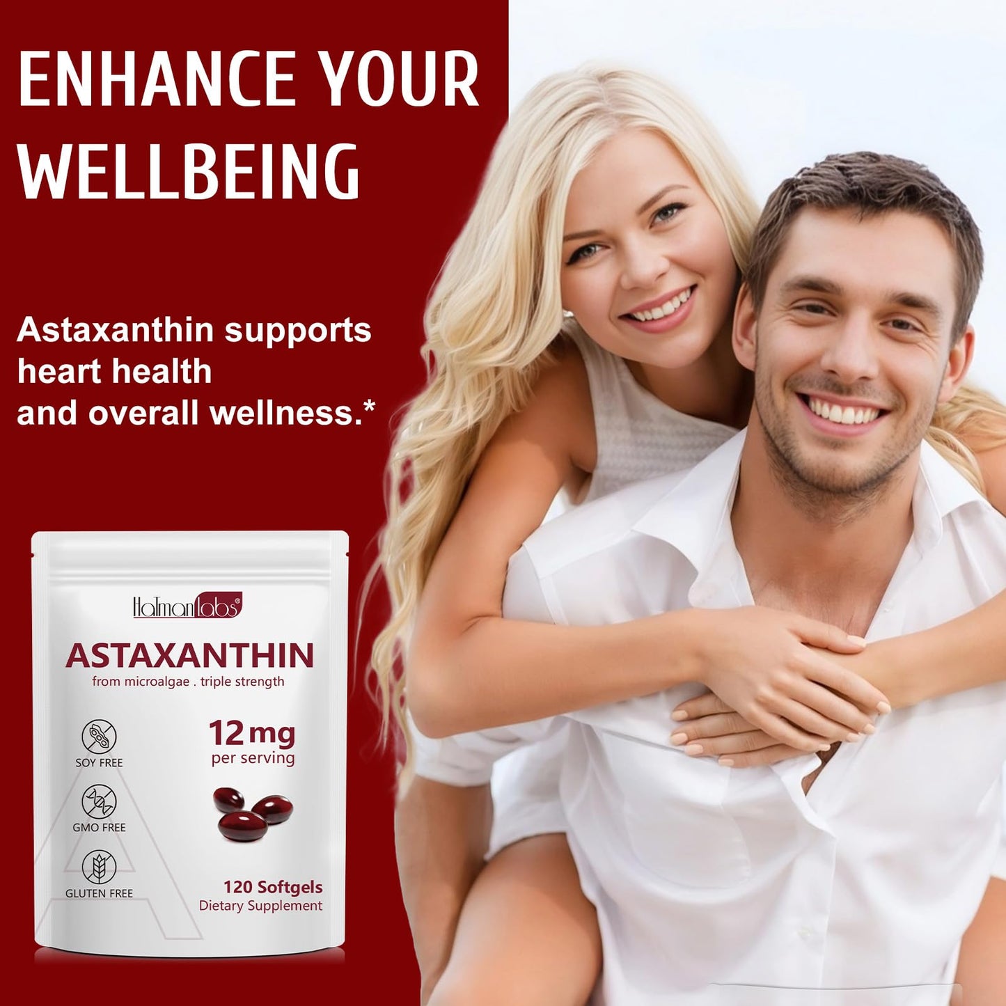 Daiasns Astaxanthin 12mg Softgel 120 Count