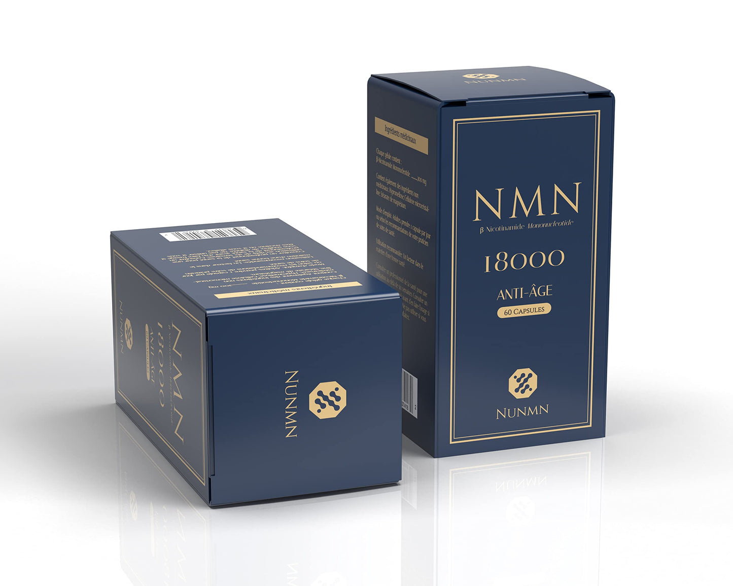 NUNMN NMN 18000 NAD+ Nicotinamide Mononucleotide Capsule, 60 Count