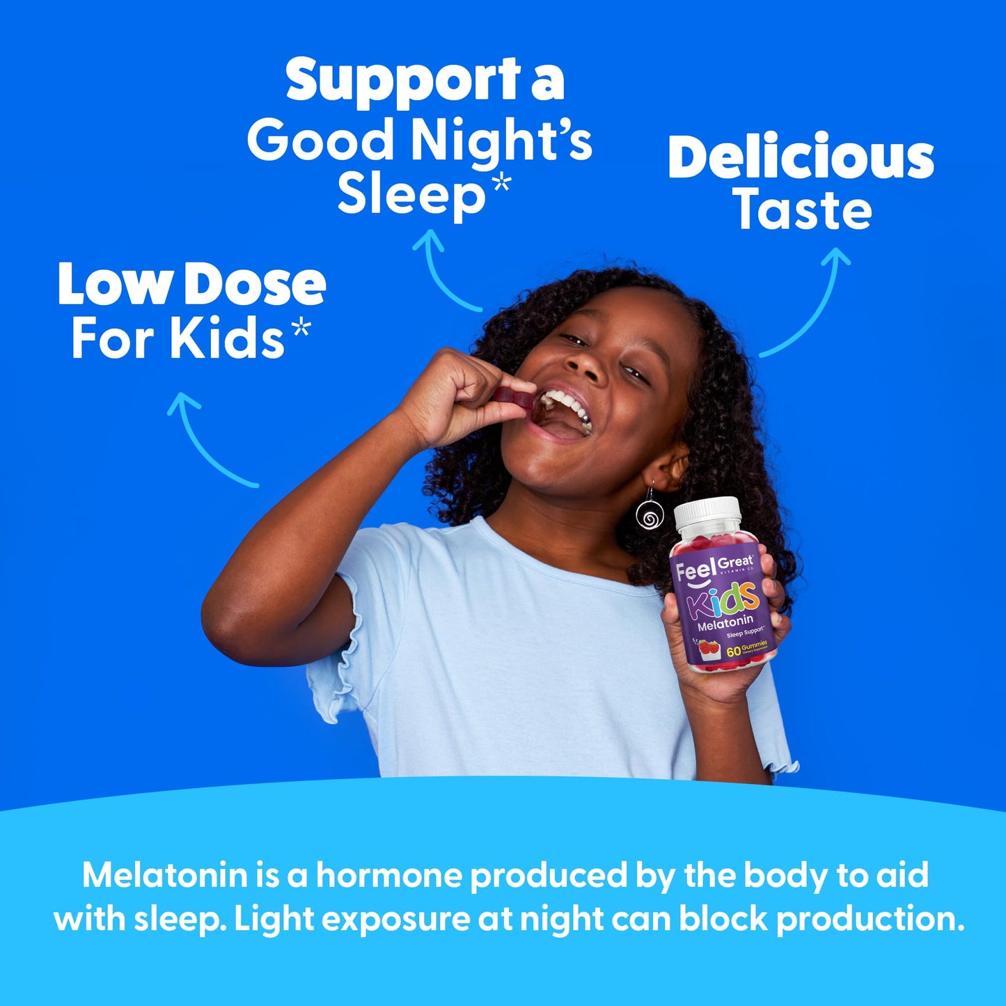 The Feel Great Vitamin Company Kids Melatonin Gummy 60 Count