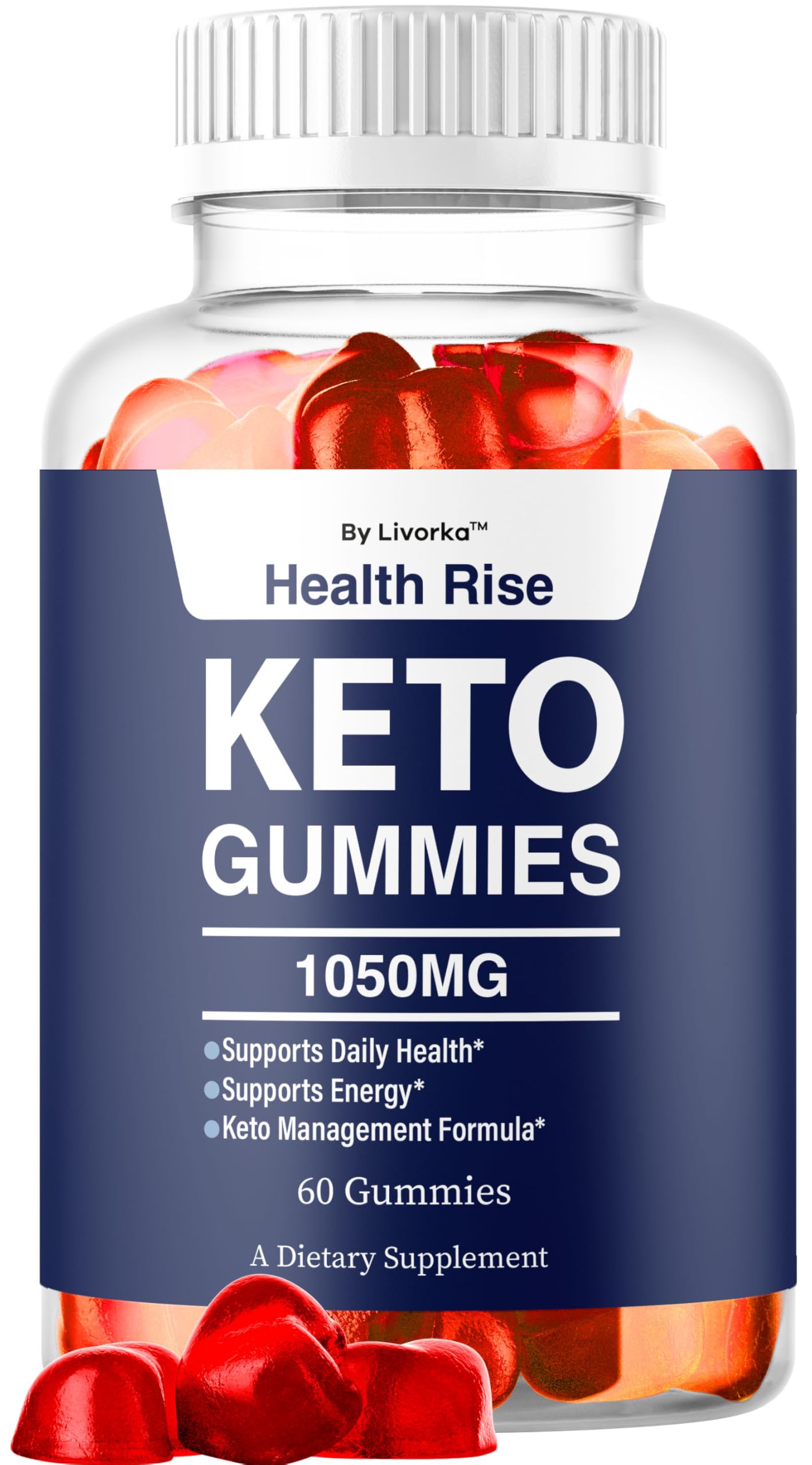 LIVORKA Health Rise Keto ACV Gummies 60 Count