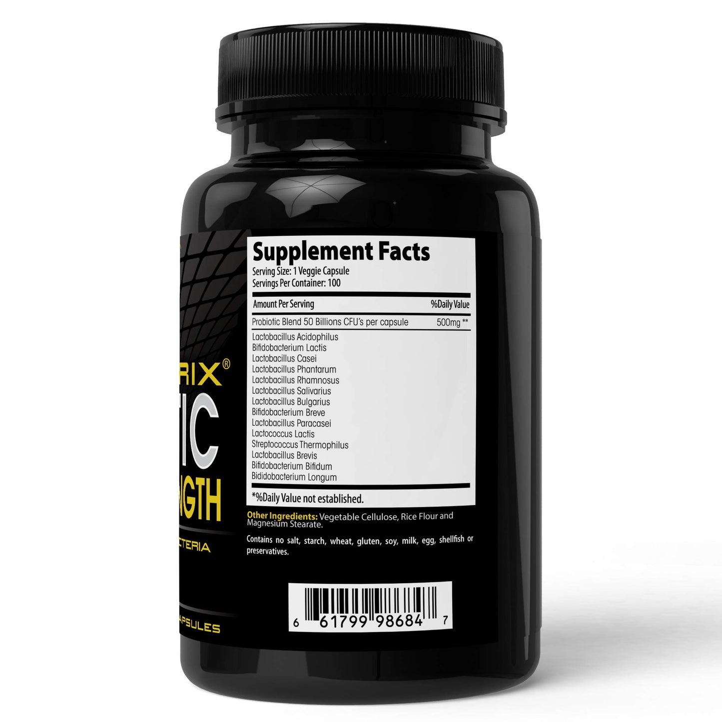 Absonutrix Probiotic Maximum Strength 50 Billion Per Capsule Multi-Strain, 100 Capsules