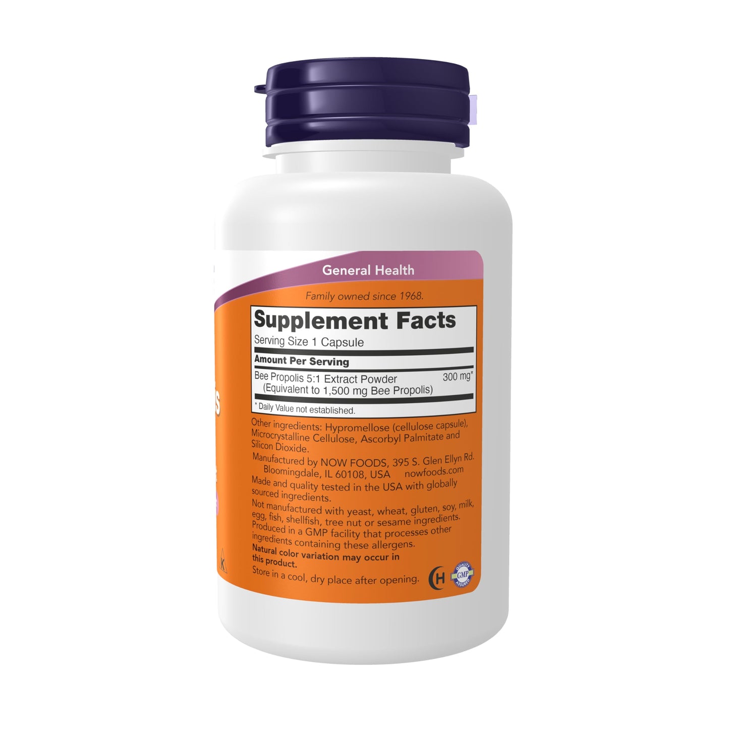 NOW Foods Propolis 1500 mg Capsules, 300 Count (Pack of 3)