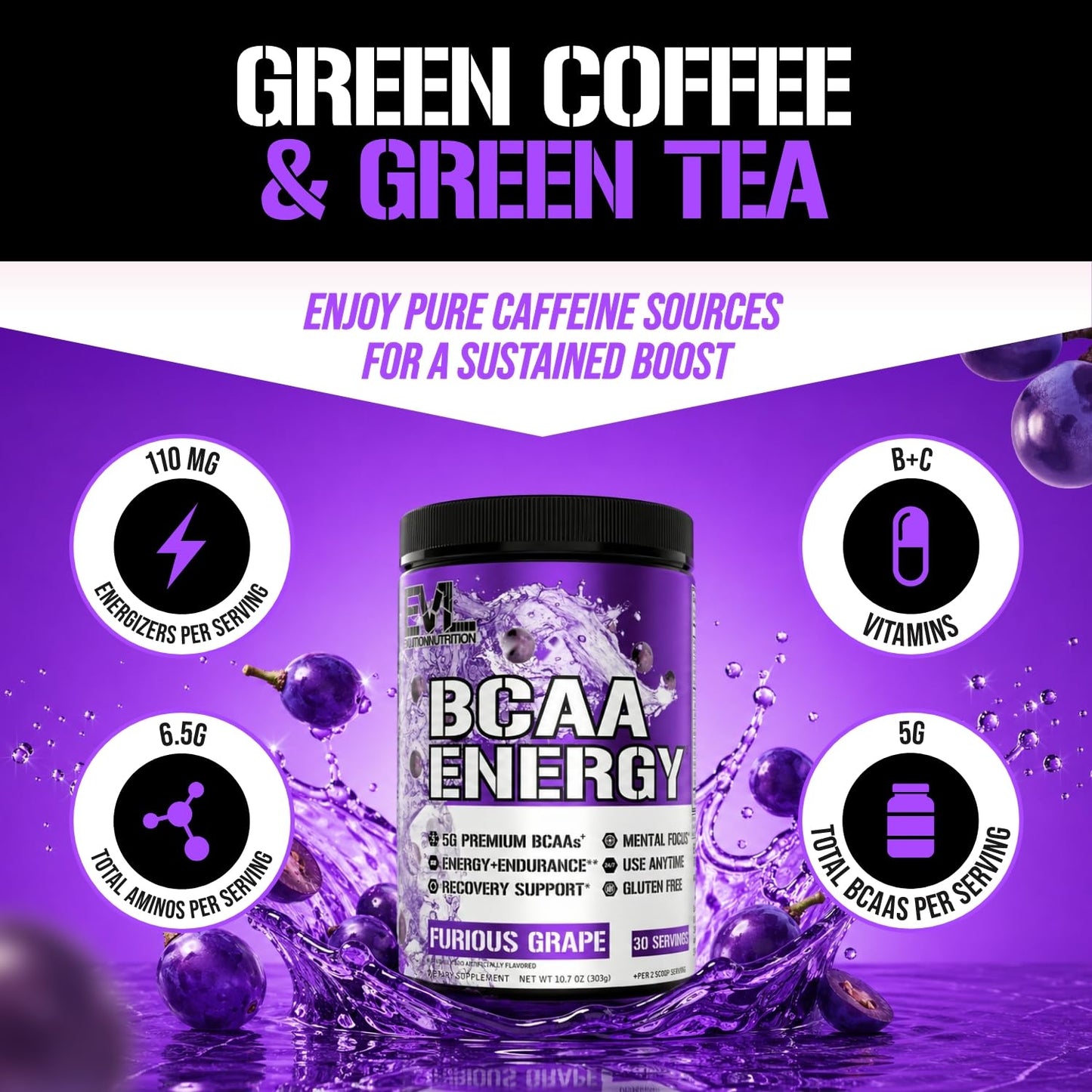 Evlution BCAAs Amino Acids Powder 10.69