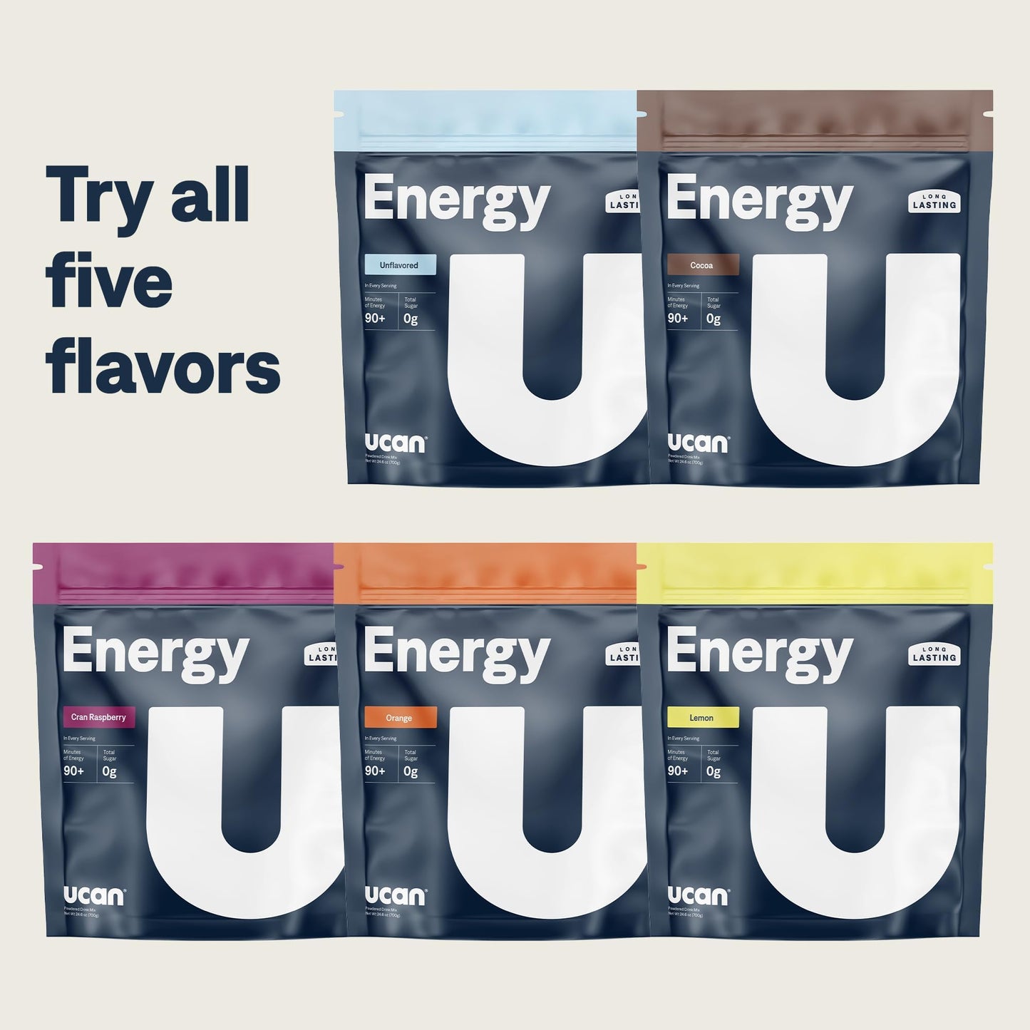 UCAN Energy Powder Lemon, 24.69 oz