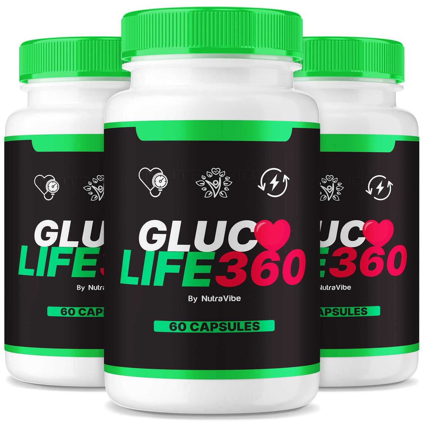 NutraVibe Gluco Life 360 180 Capsules