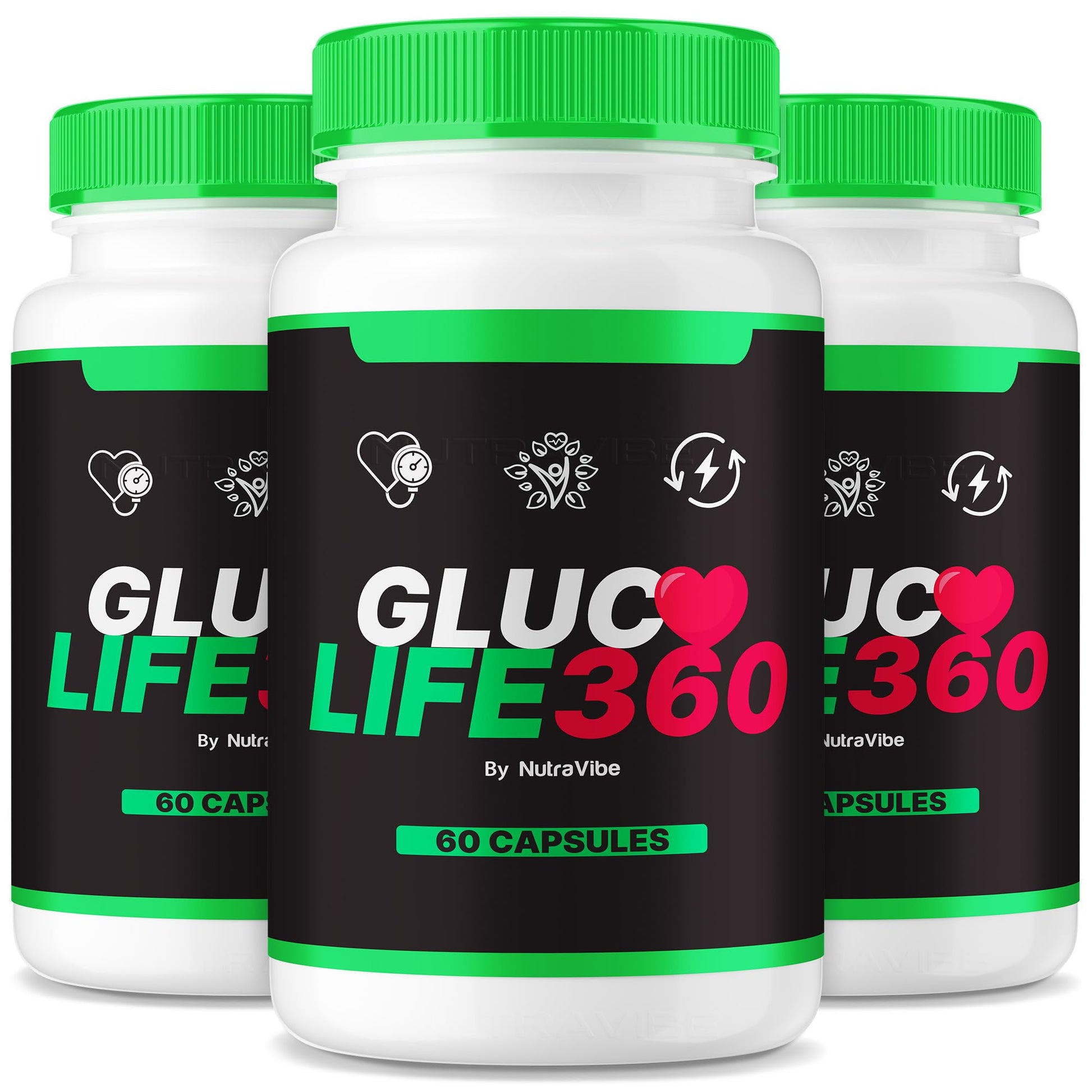 NutraVibe Gluco Life 360 180 Capsules