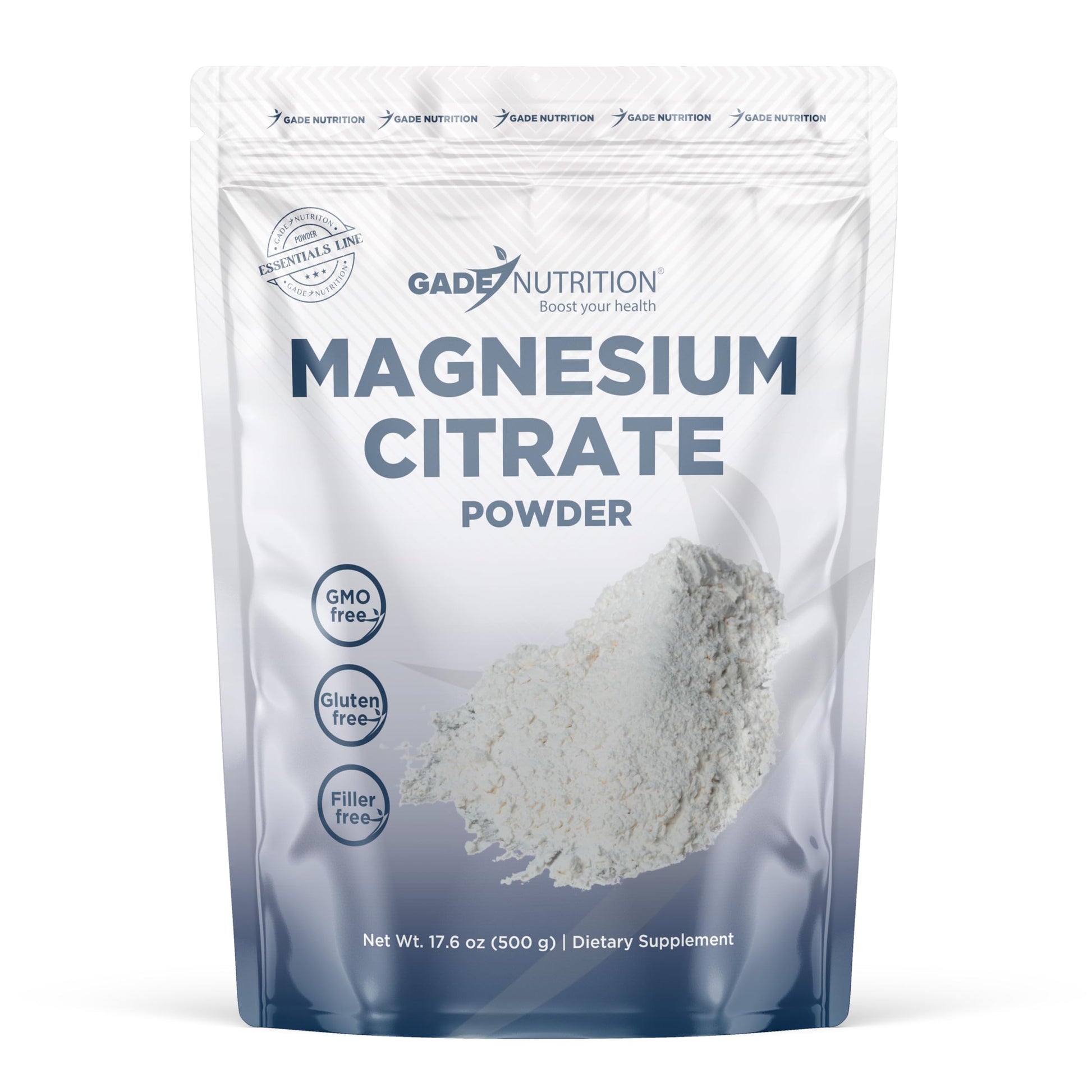 GADE NUTRITION Pure Magnesium Citrate Powder, 17.6 oz