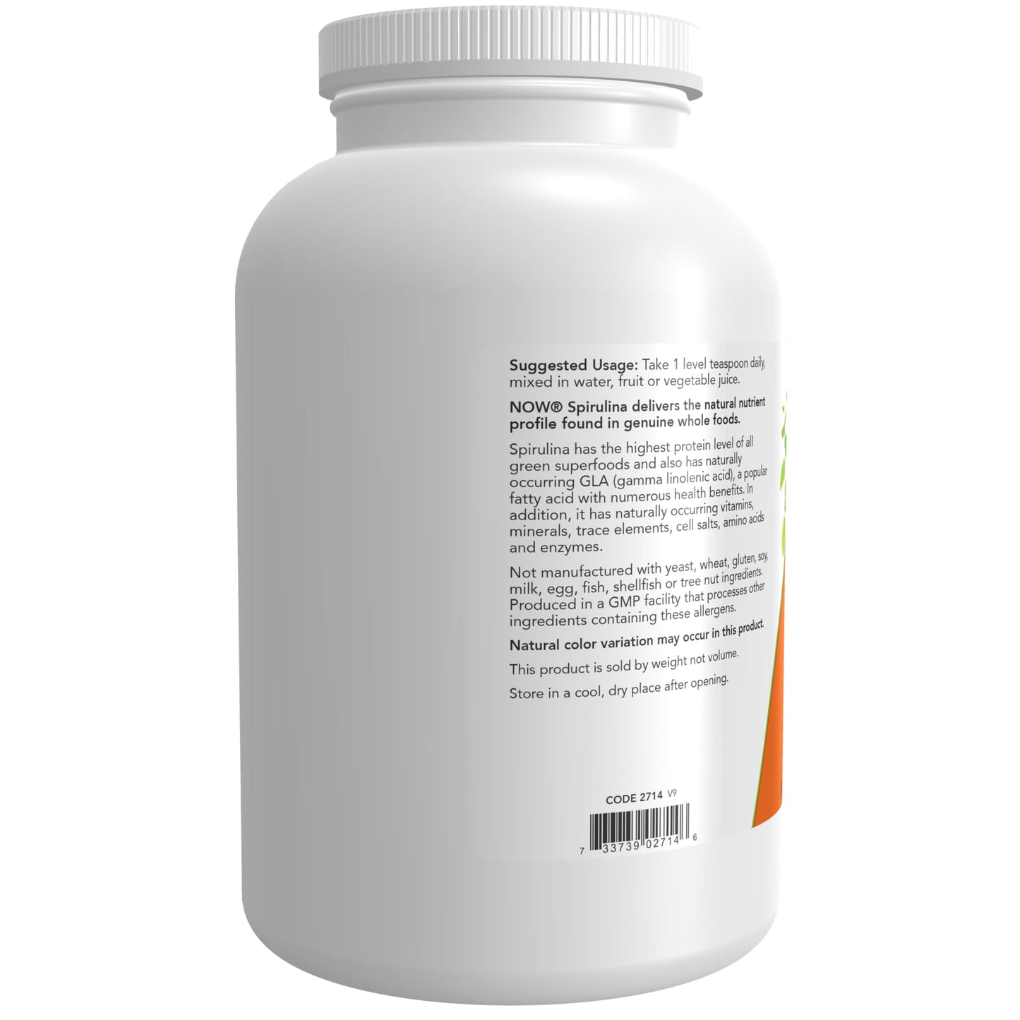 NOW Foods Spirulina Powder 16 oz