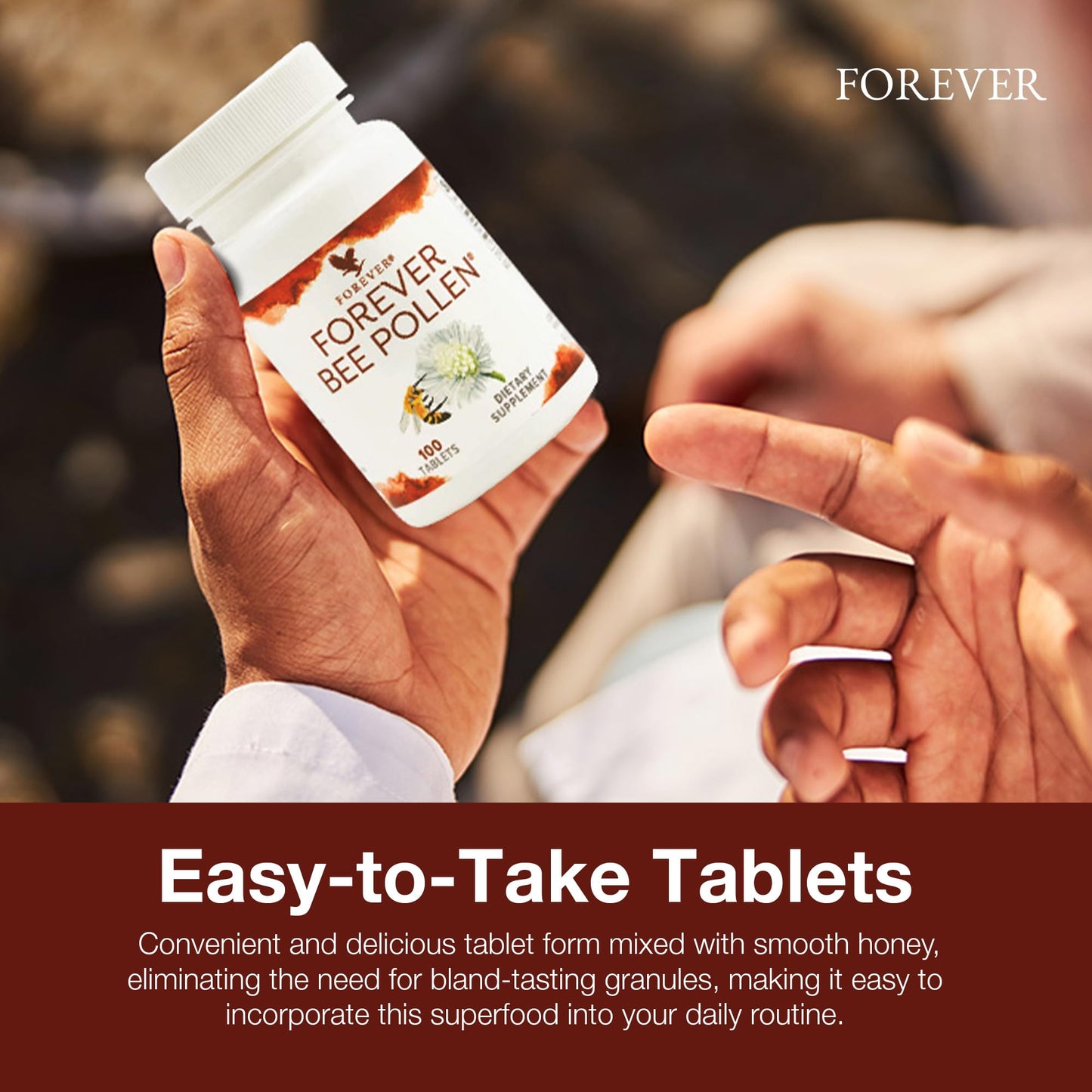 Forever Living Products Bee Pollen Tablets, 100 Count (Pack of 2)