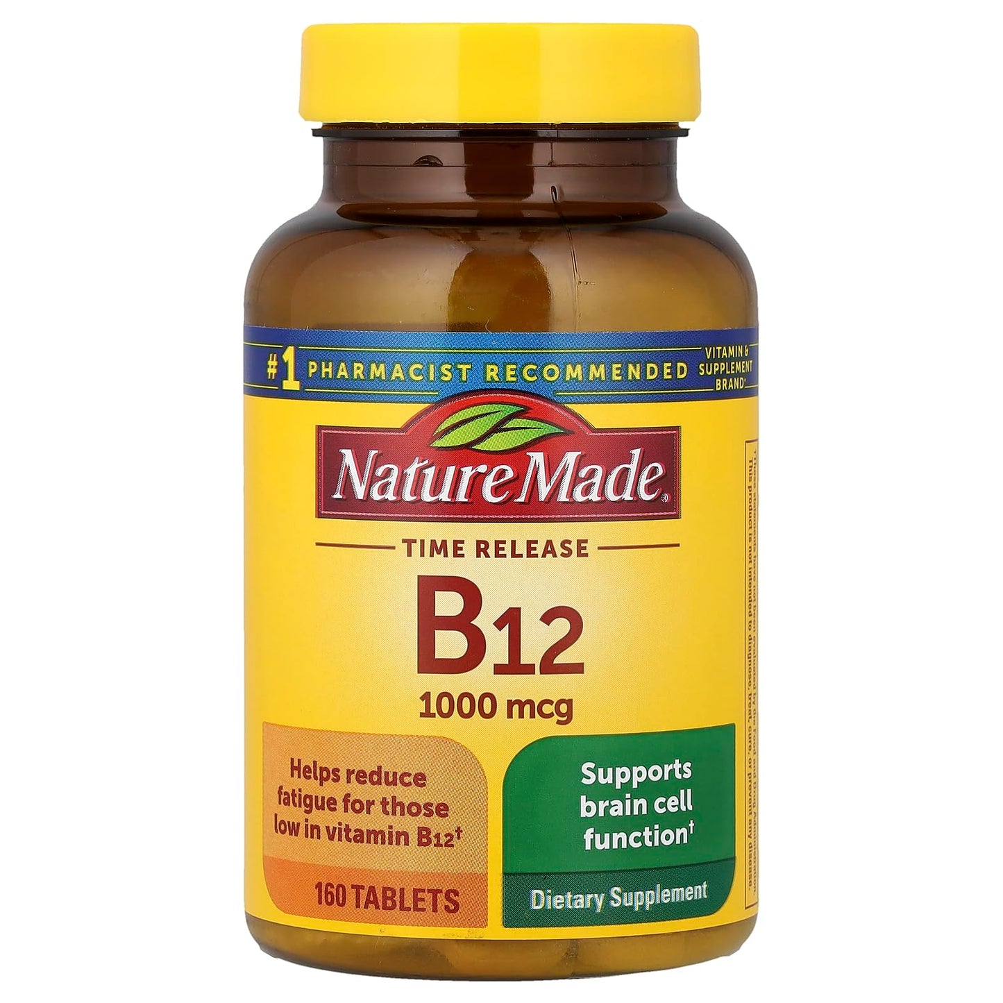 Nature Made Vitamin B12 1000 mcg Timed Release Tablets 160 Tablets