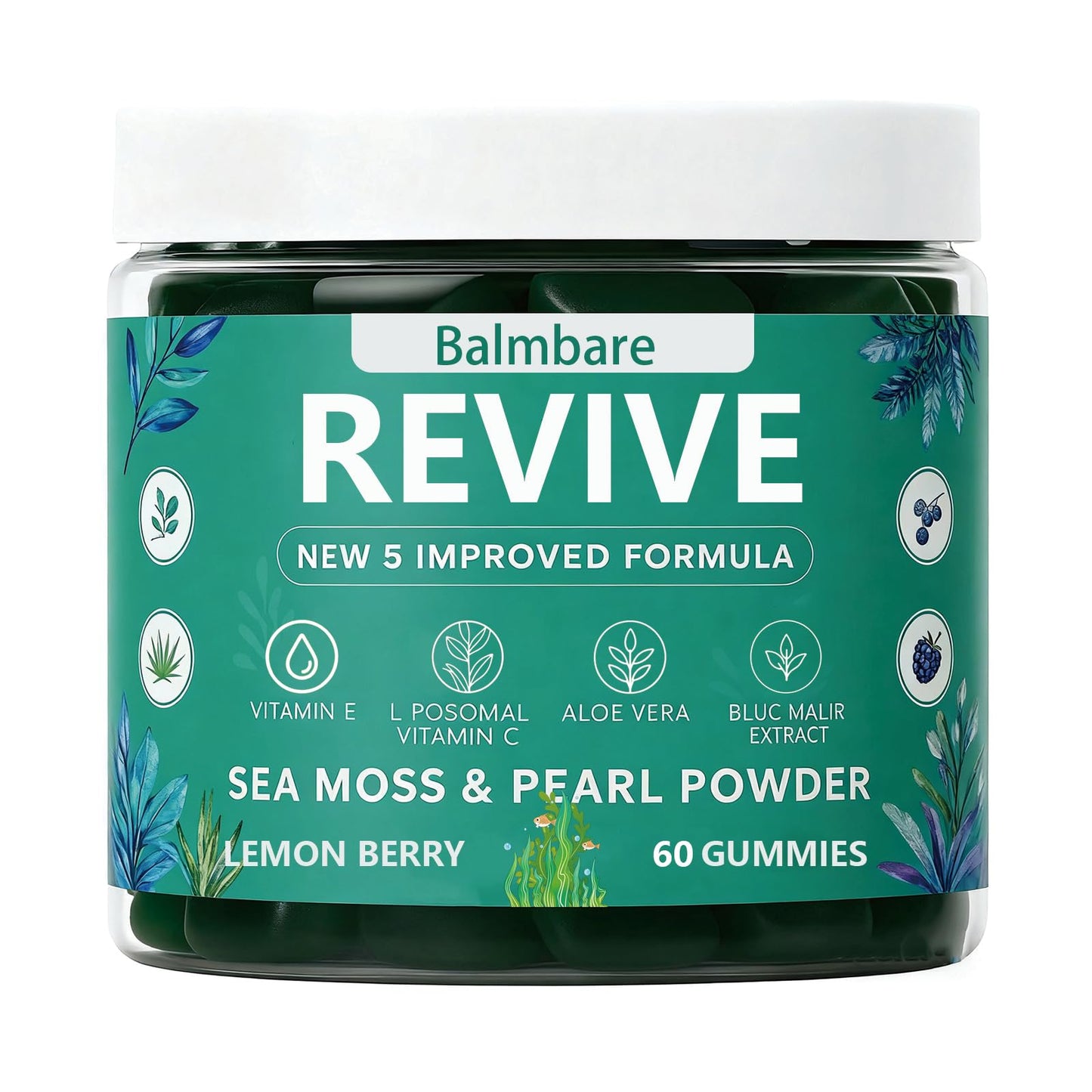 ReviveNerve Balmbare Revive Hair Loss Capsule, 60 Count