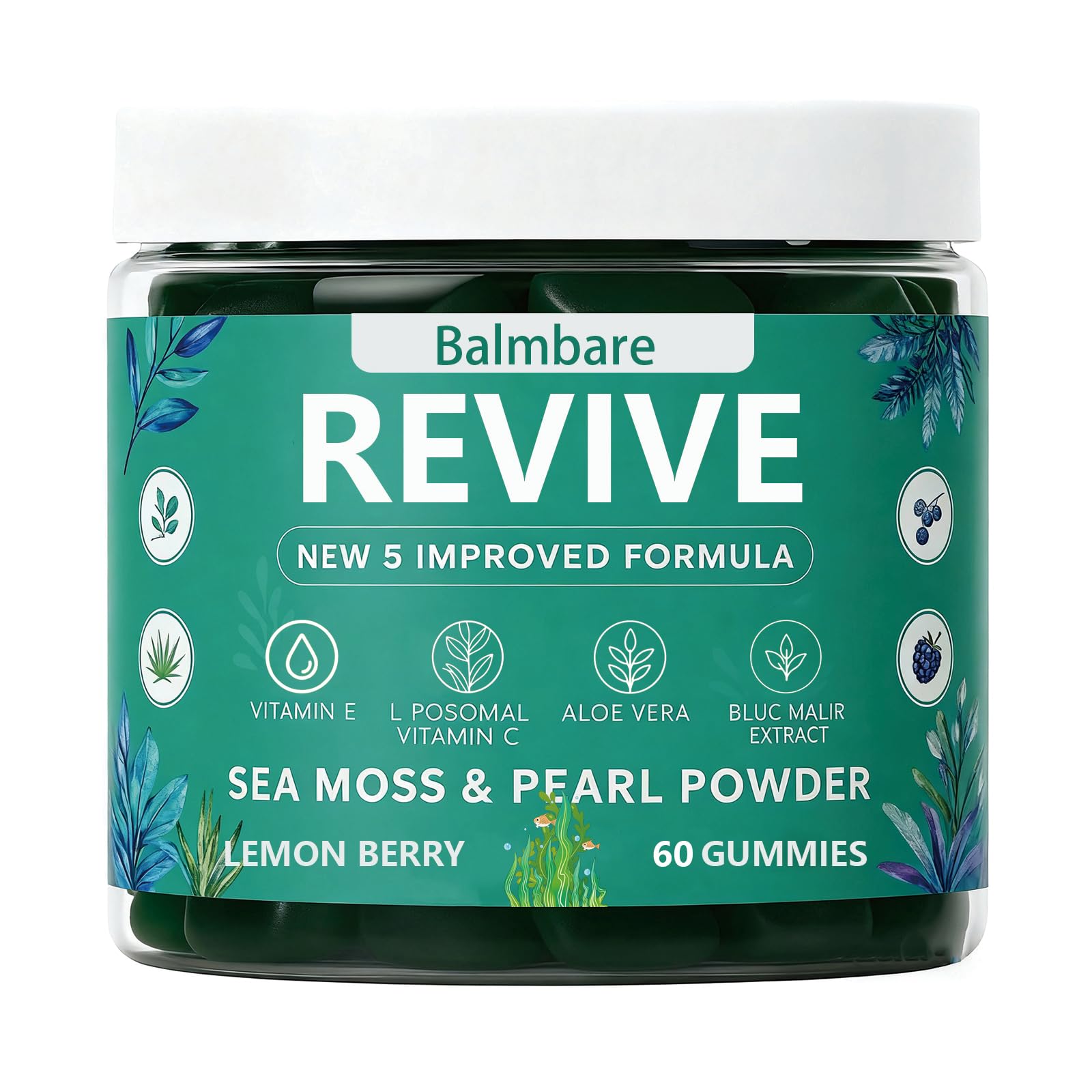 ReviveNerve Balmbare Revive Hair Loss Capsule, 60 Count