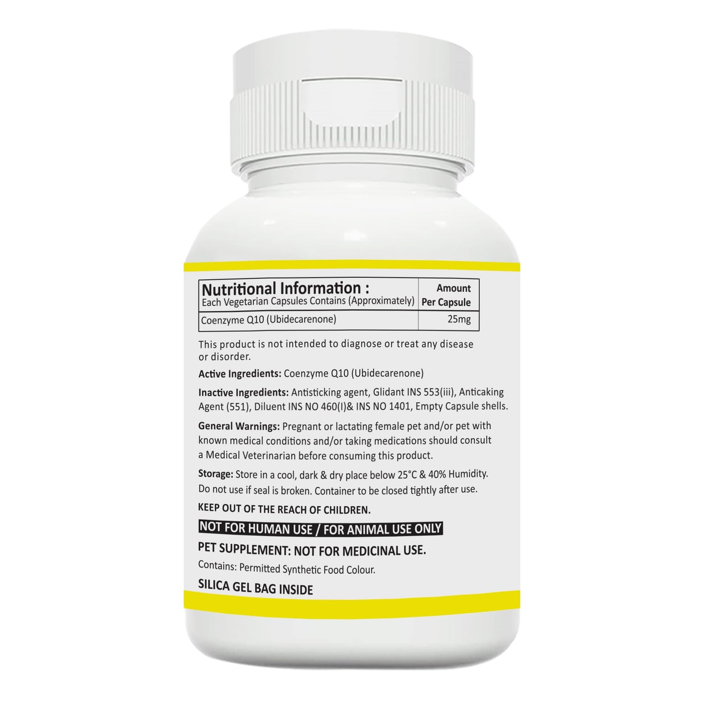 IMMUNOBASICS Coenzyme Q10 Capsules for Dogs and Cats, 60 Count