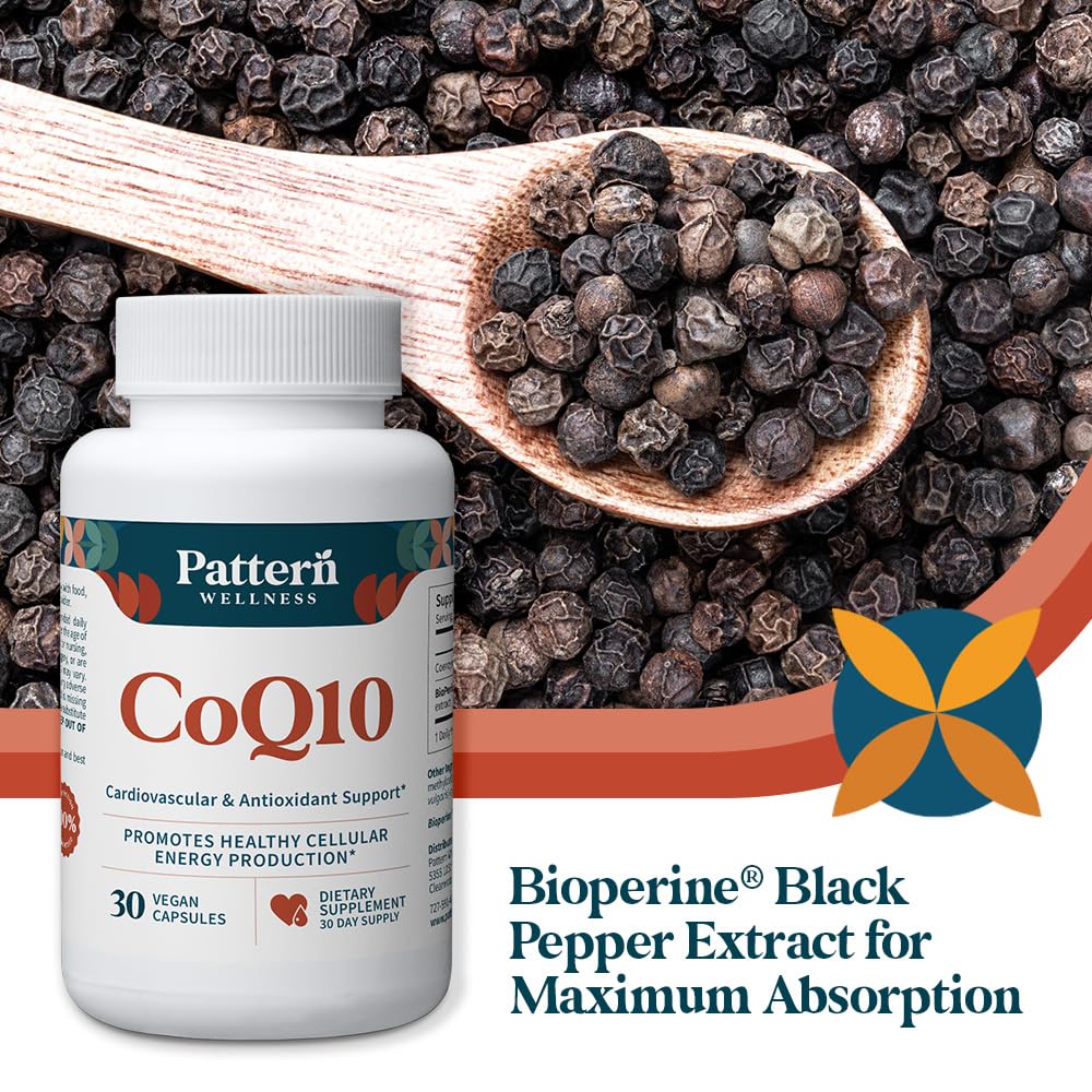 Pattern Wellness CoQ10 Supplement Capsule 30