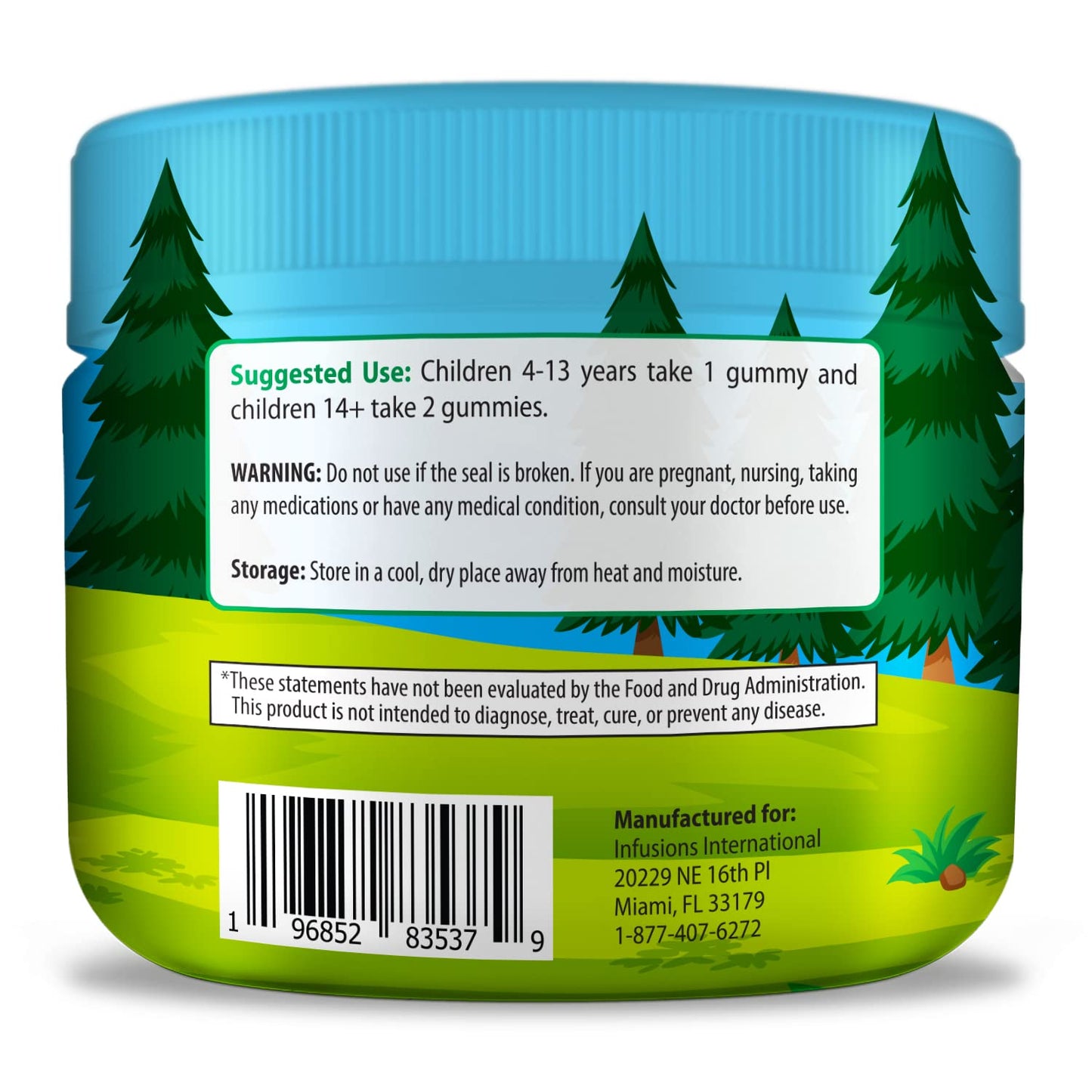 Infusions International Super Green Gummies for Kids 180 Count