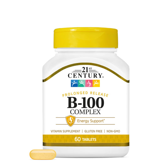 21st Century B-100 Complex Prolonged Release Tablets, 60 Count
