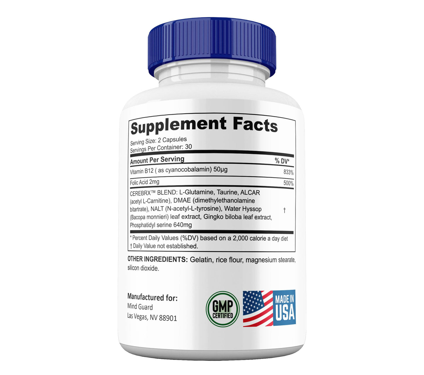 Gold Nutra Mind Guard Capsules, Pack of 2