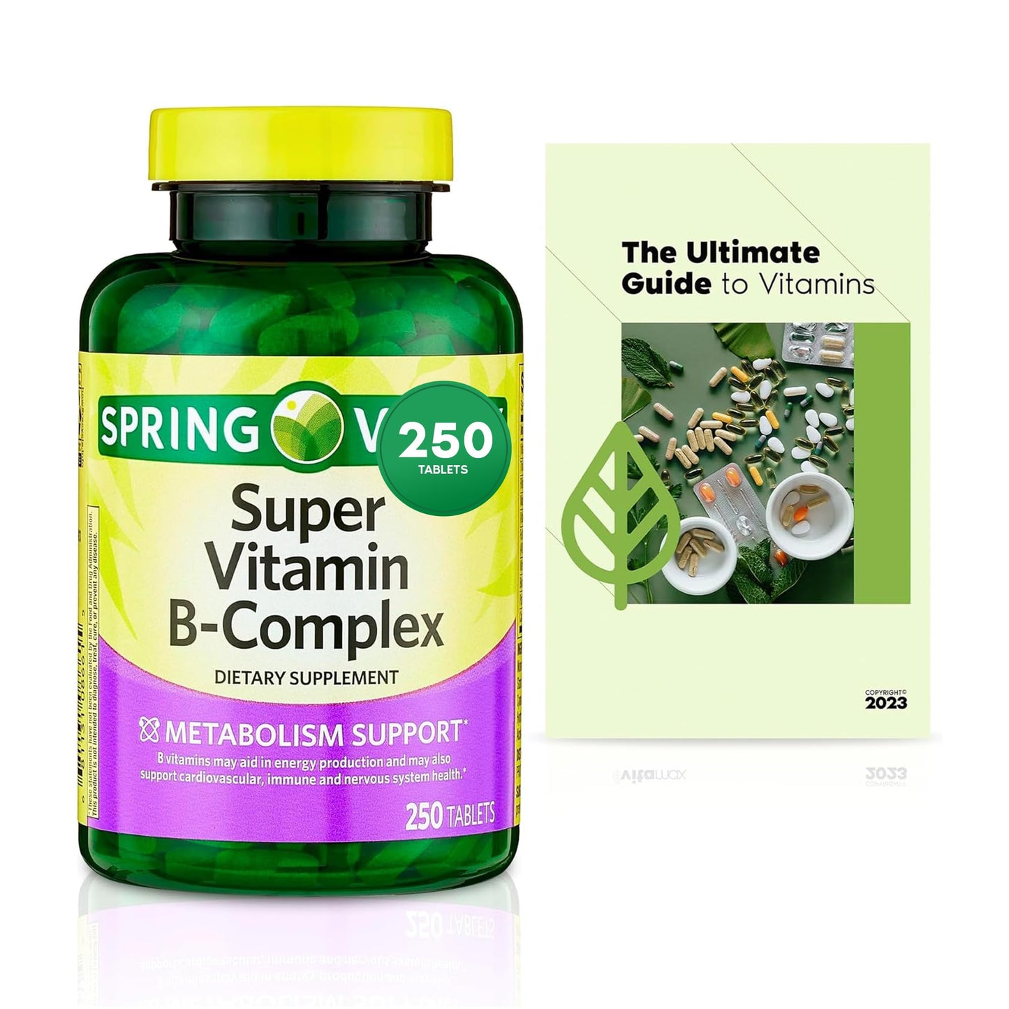 Generic Sprin Val-Ley Super Vitamin B-Complex Tablets 250 Count