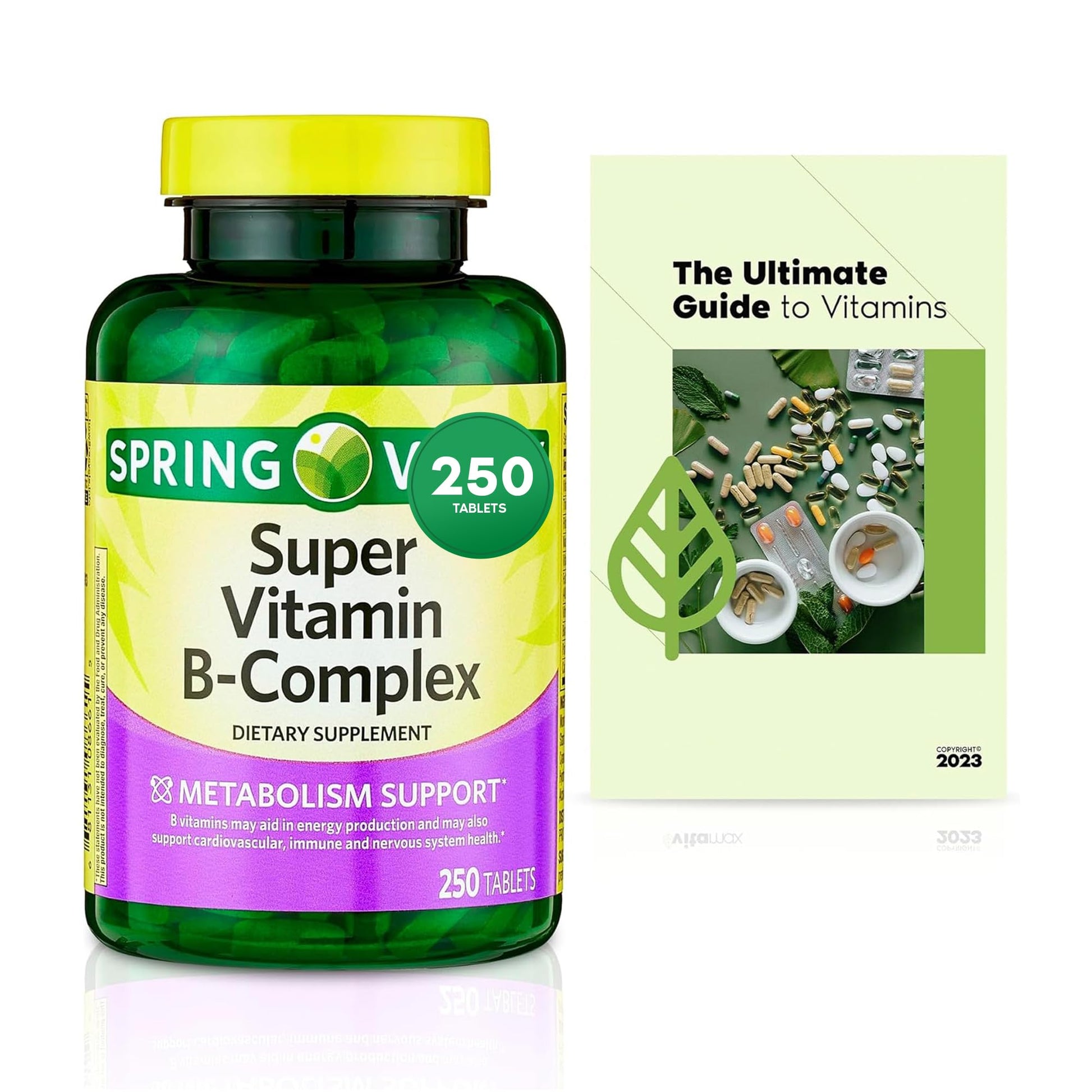 Generic Sprin Val-Ley Super Vitamin B-Complex Tablets 250 Count
