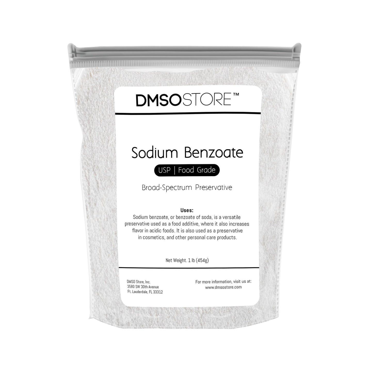 DMSOSTORE Sodium Benzoate Powder, 16 oz