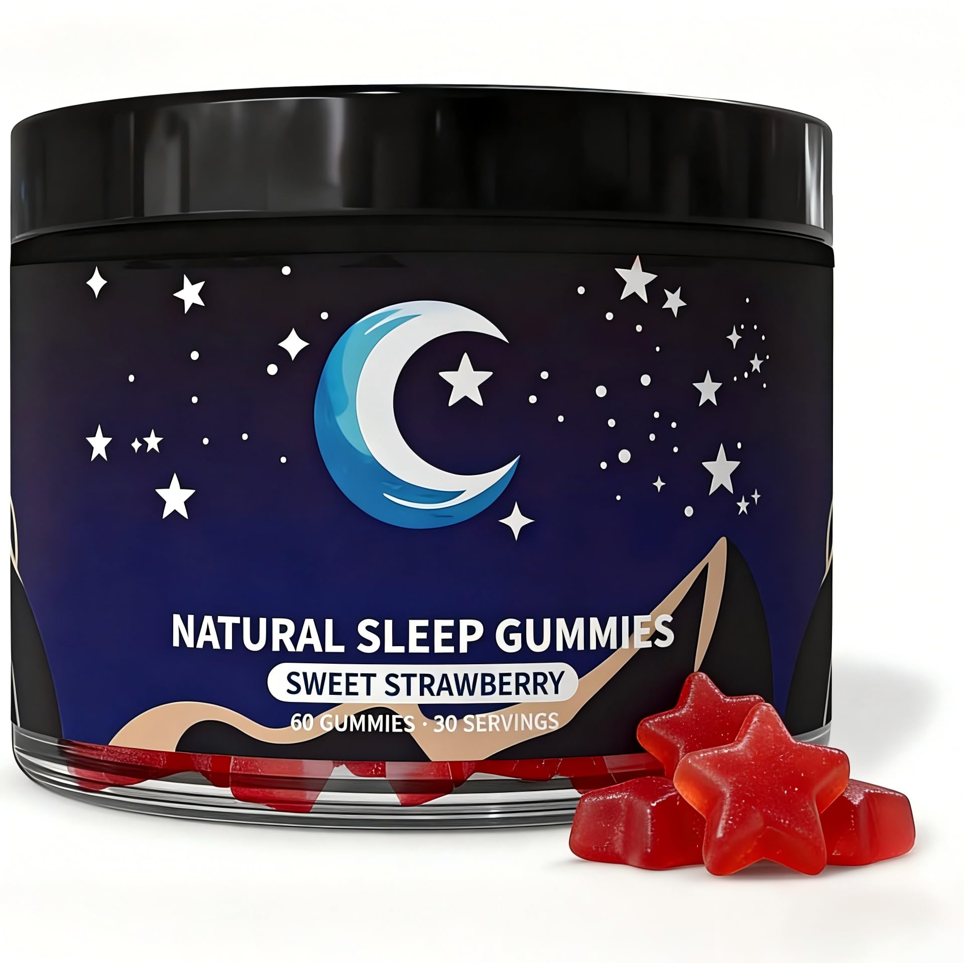 Eudaimona Natural Sleep Gummies Gummy, 60 Count