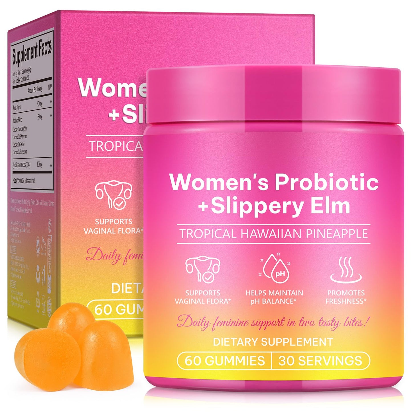 Generic Feminine Probiotic for Women, Gummies, 60 Count