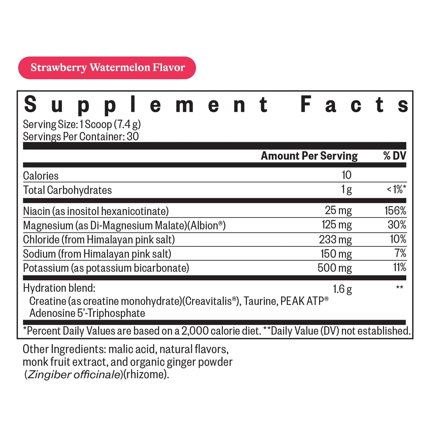 Seeking Health Optimal Electrolyte Strawberry Watermelon Powder 7.83 Ounce