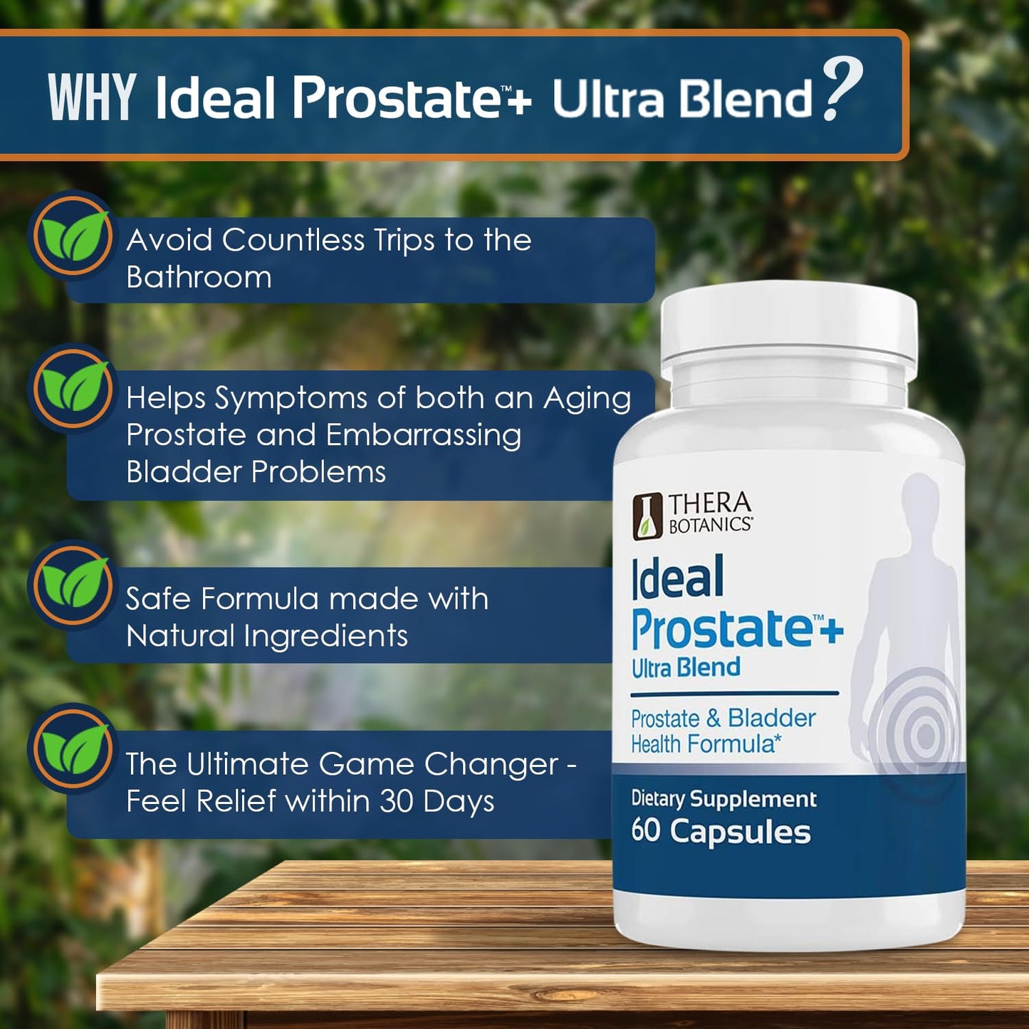 Therabotanics Advanced Men's Prostate Support Capsule 120 Count